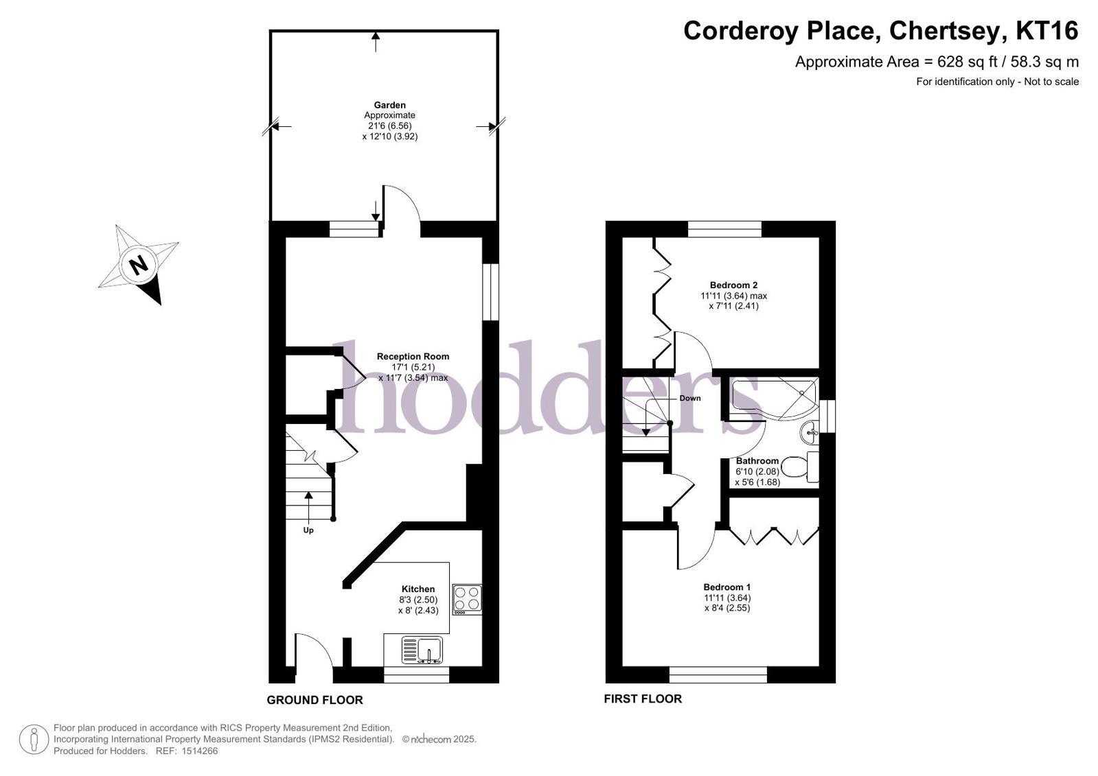 7, Corderoy Place, Chertsey floorplan