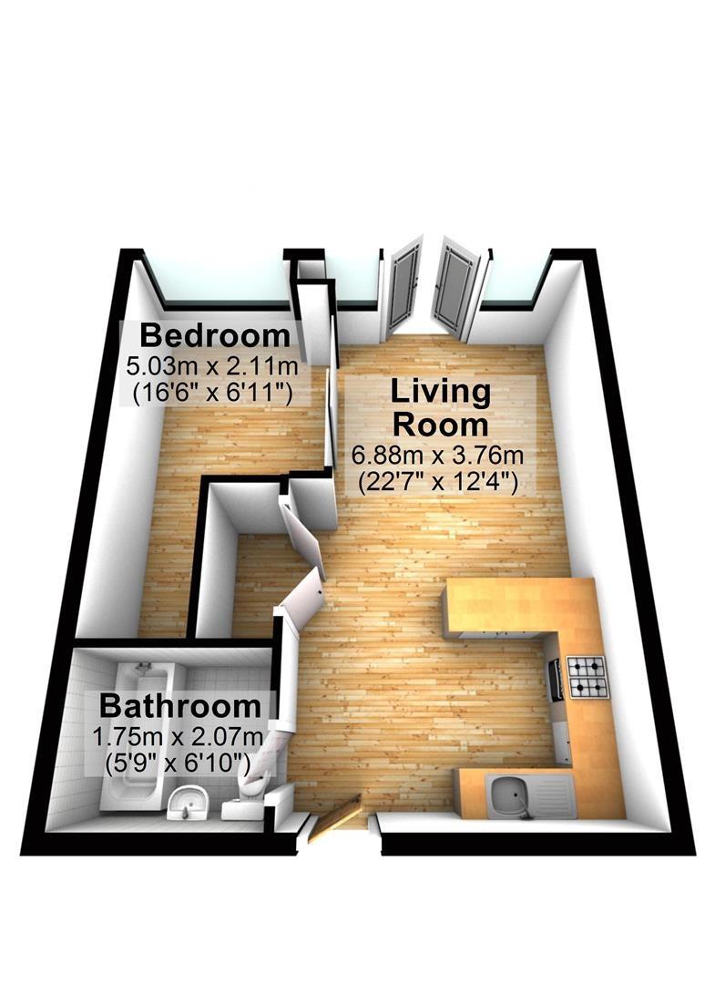 1 Bedrooms Flat to rent in Parkwest, West Drayton, Middlesex UB7