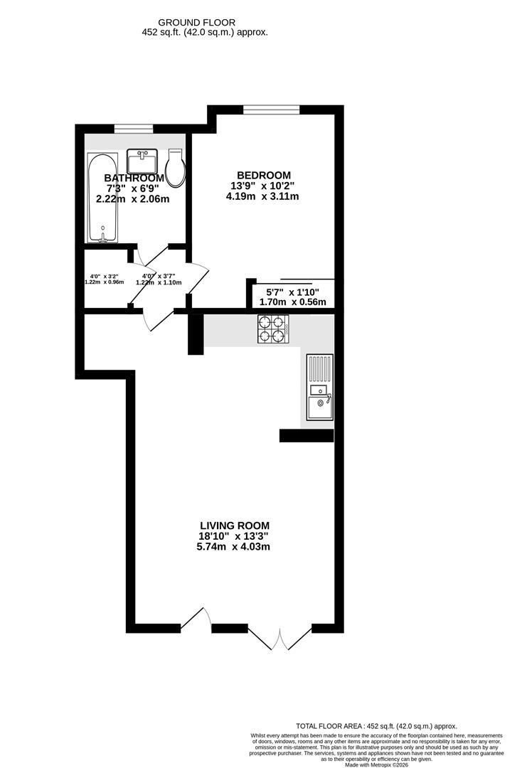 Flat 2, Sheldon House, Sheldon Rise, Reading floorplan