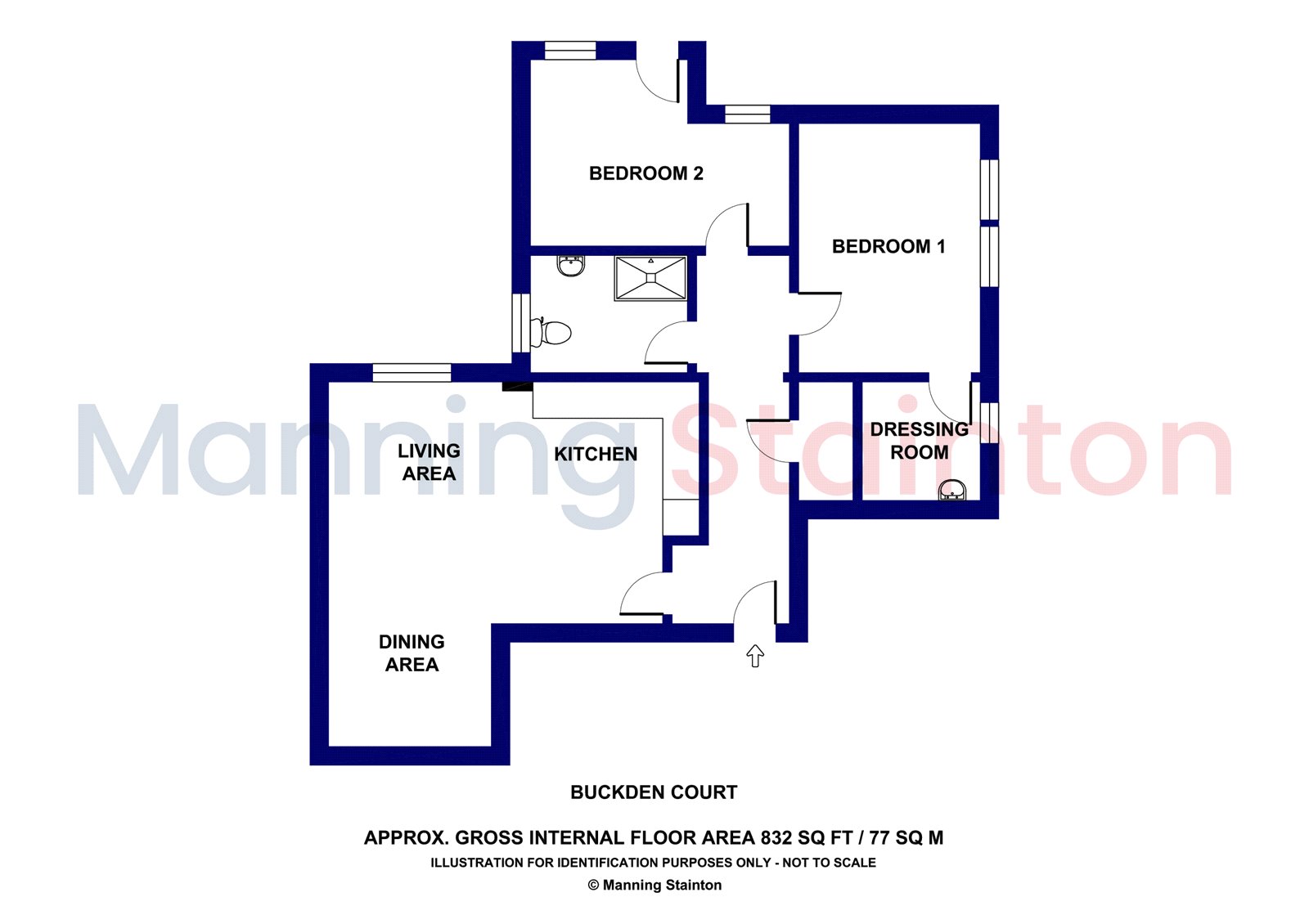 2, Buckden Court, 1, Jackson Walk, Ilkley floorplan