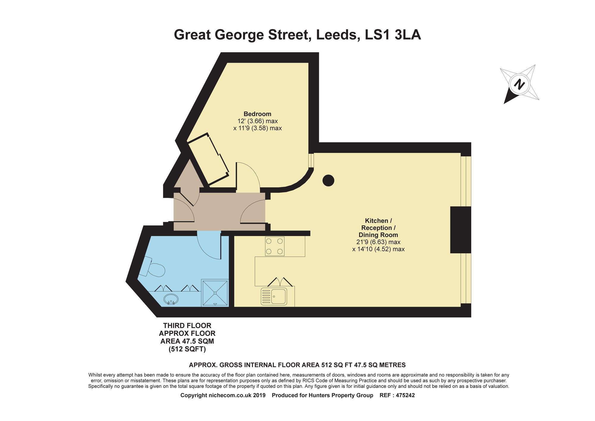 1 Bedrooms Flat for sale in Centaur House, Great George Street, Leeds LS1