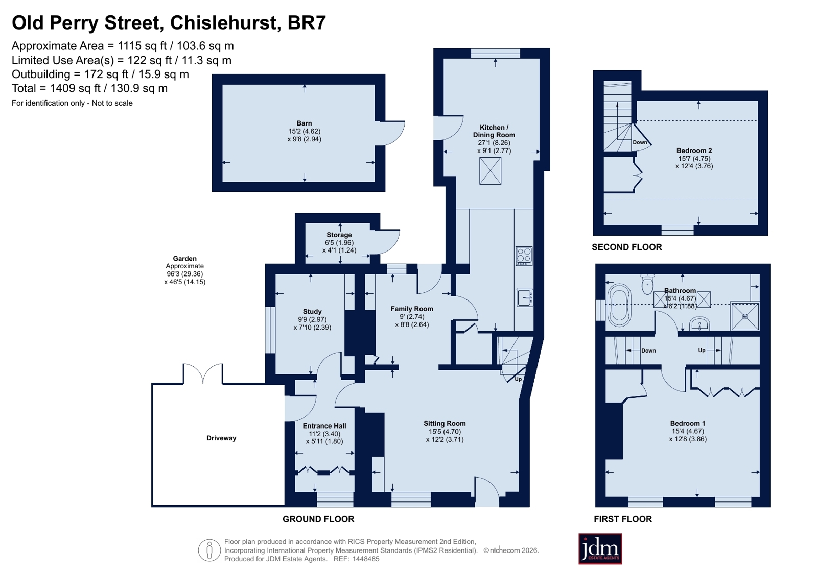 Chestnut Cottage,, Old Perry Street, Chislehurst floorplan