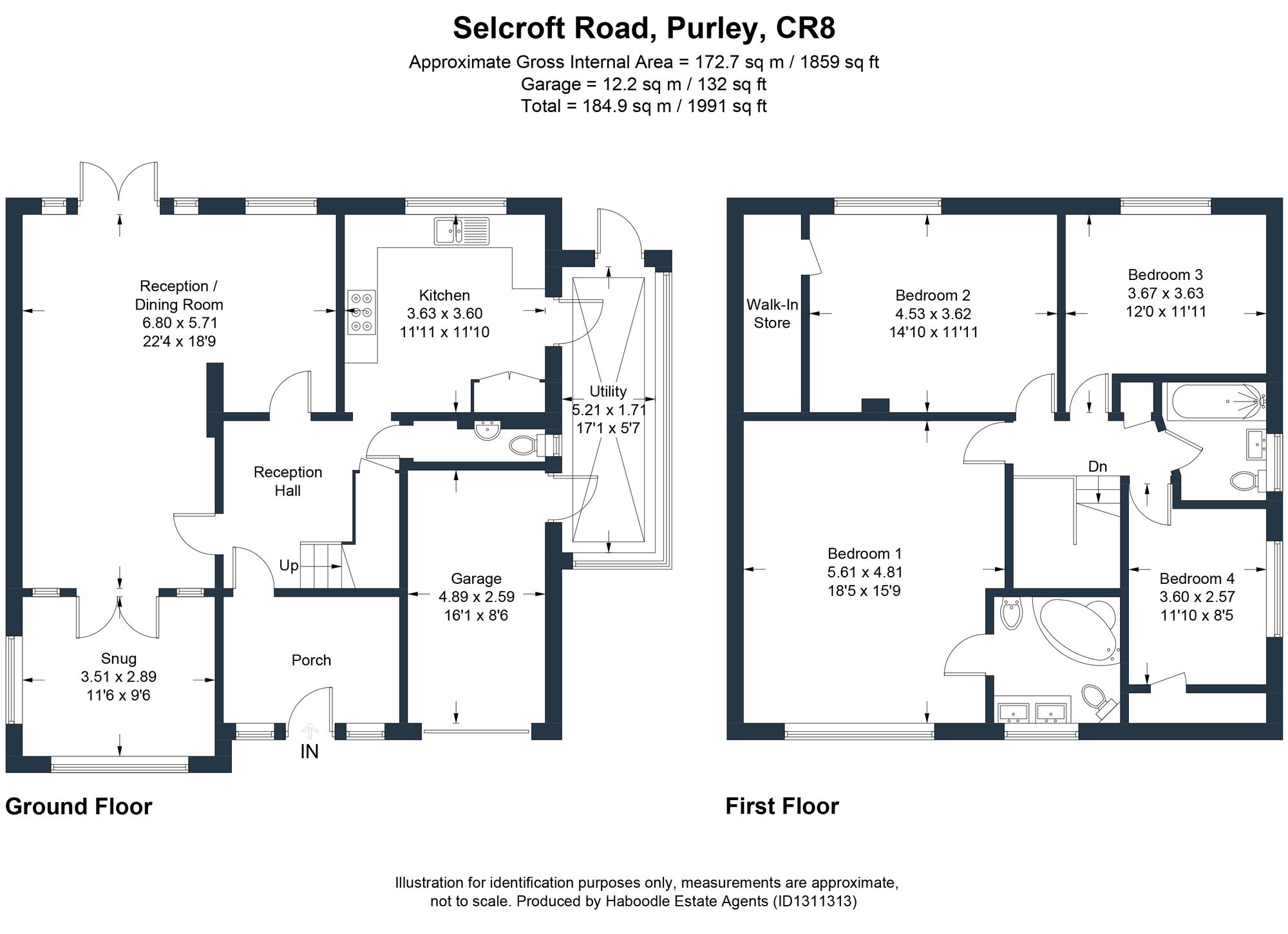 36A Selcroft Road, Purley floorplan