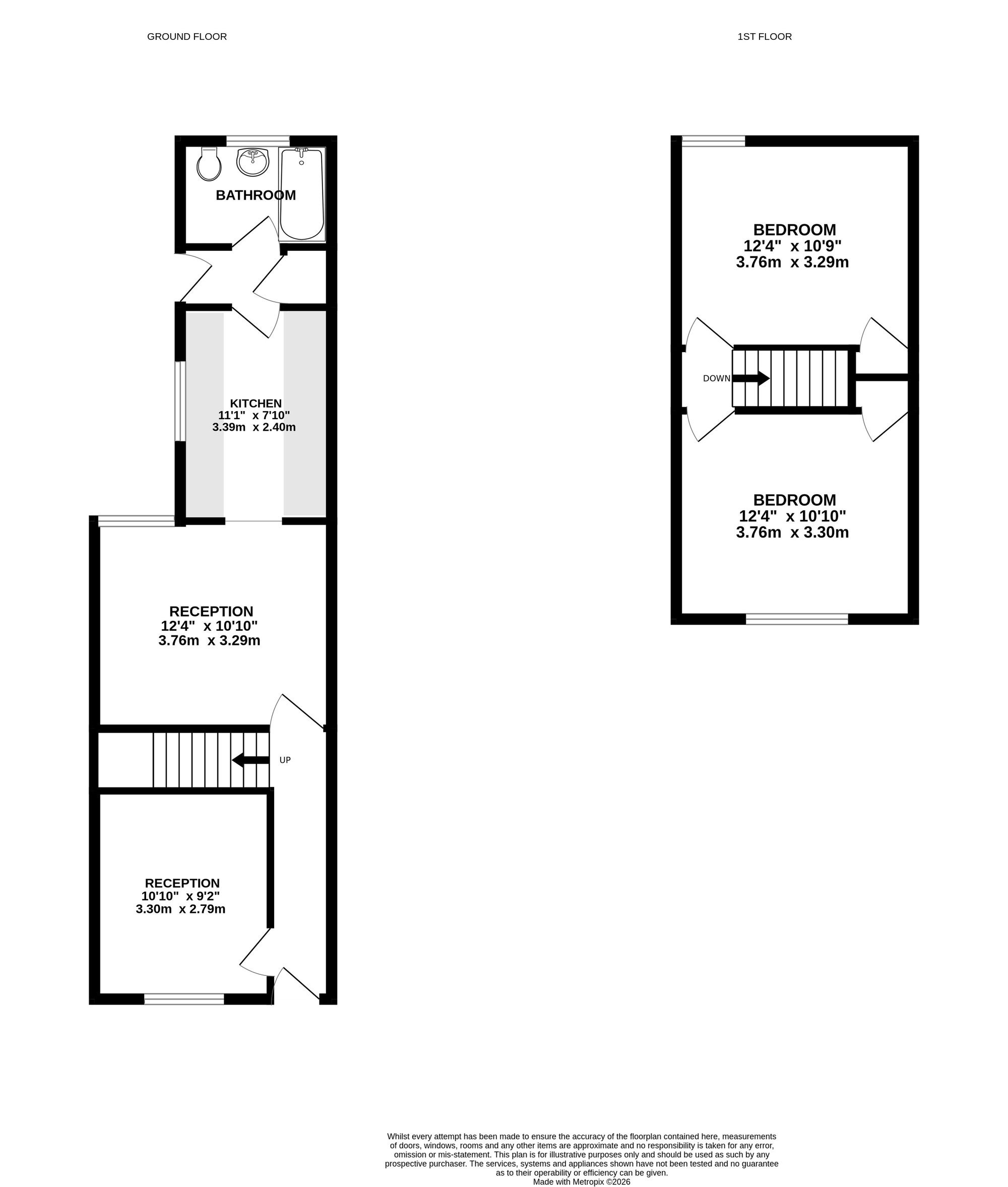 28 Methuen Road, Southsea floorplan