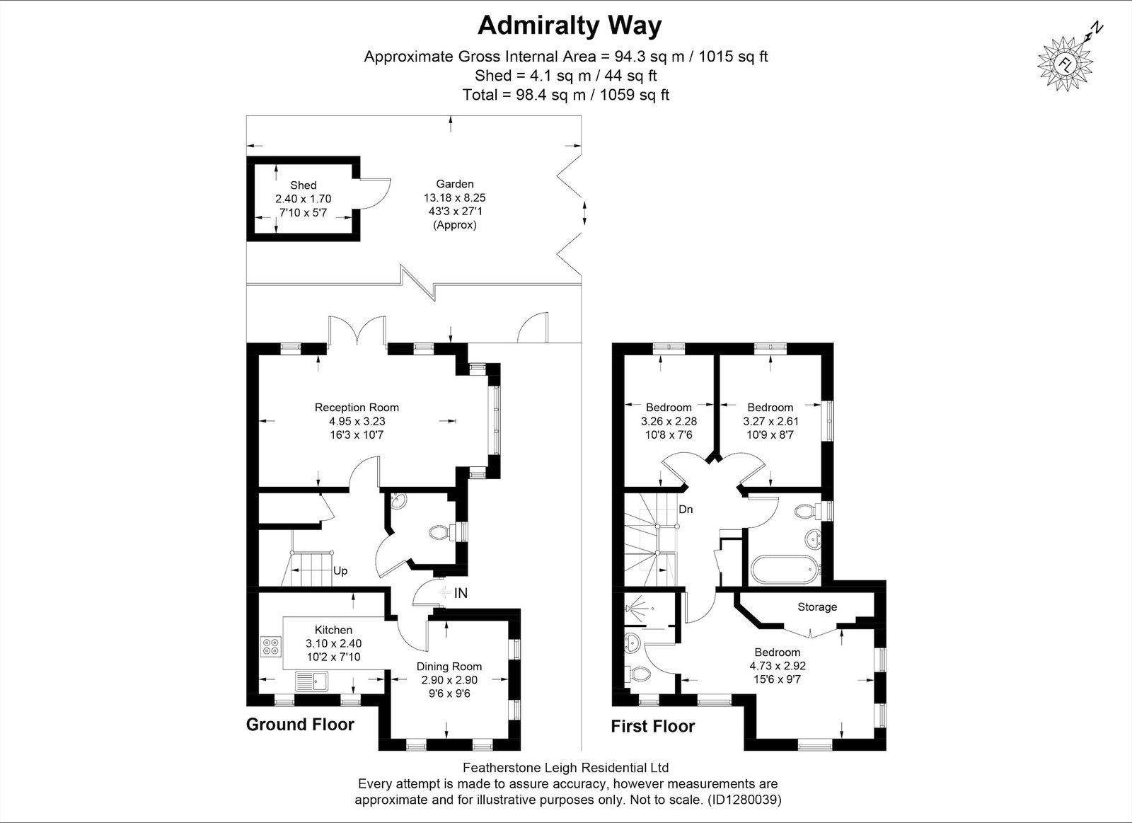 89, Admiralty Way, Teddington floorplan