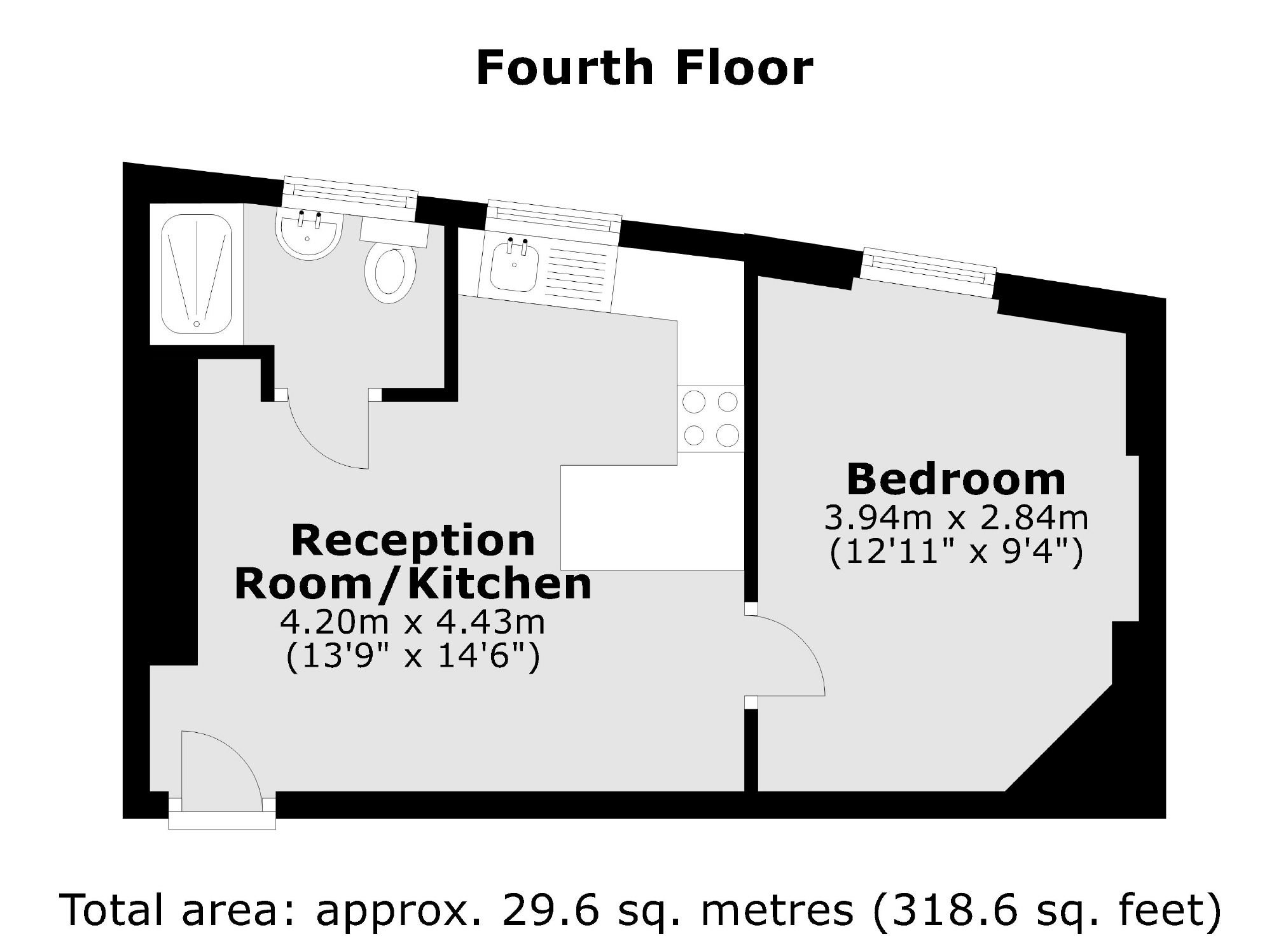 Flat 43, Dewsbury Court, 44-66, Chiswick Road, London floorplan