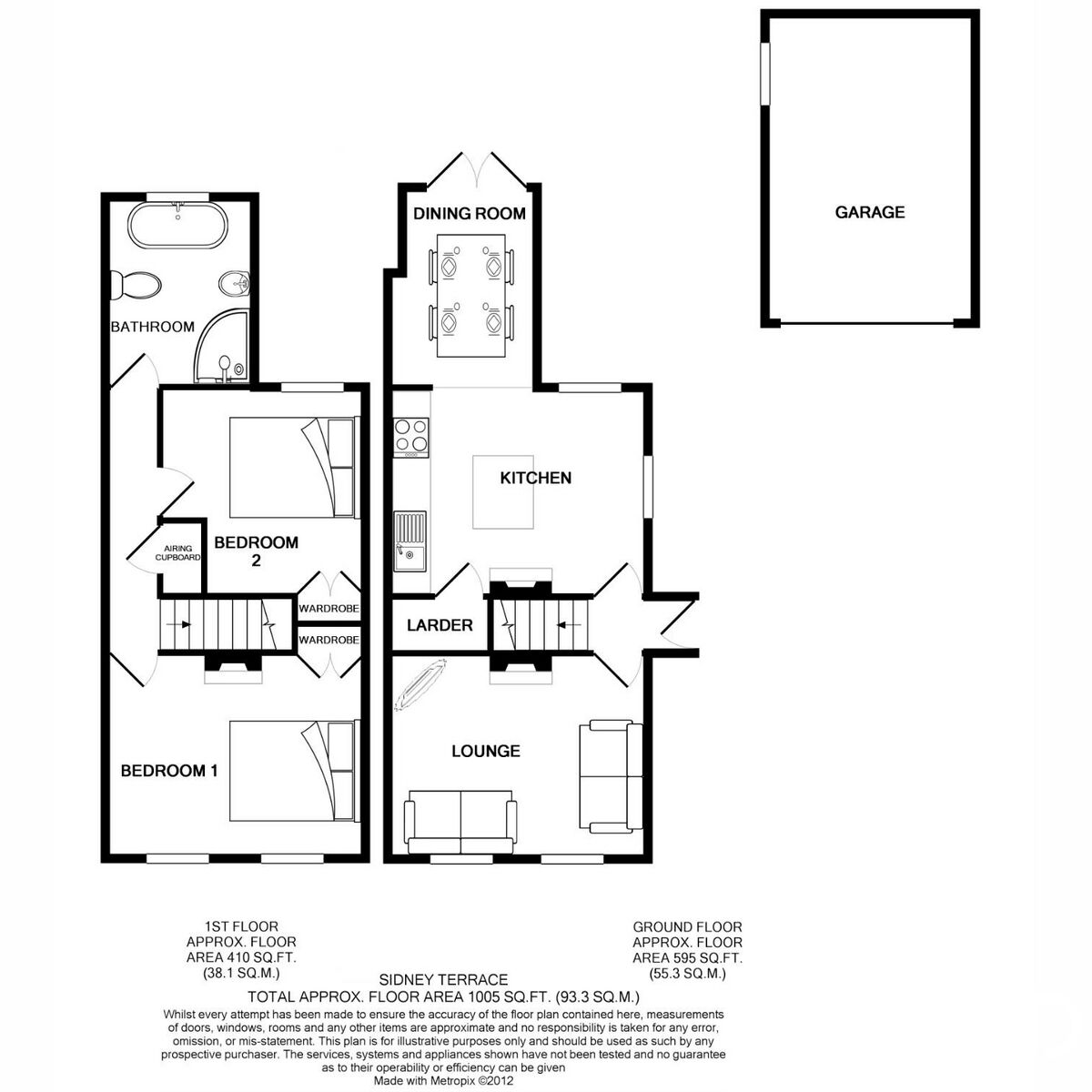 31, Sidney Terrace, Bishop's Stortford Herts floorplan