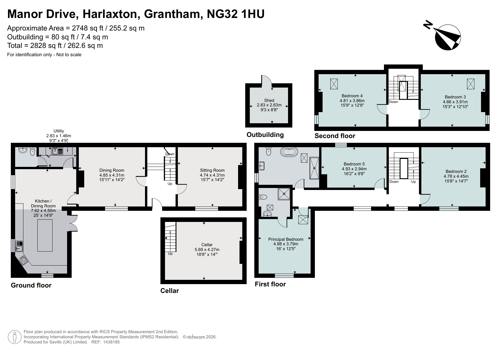 4, Manor Drive, Grantham floorplan