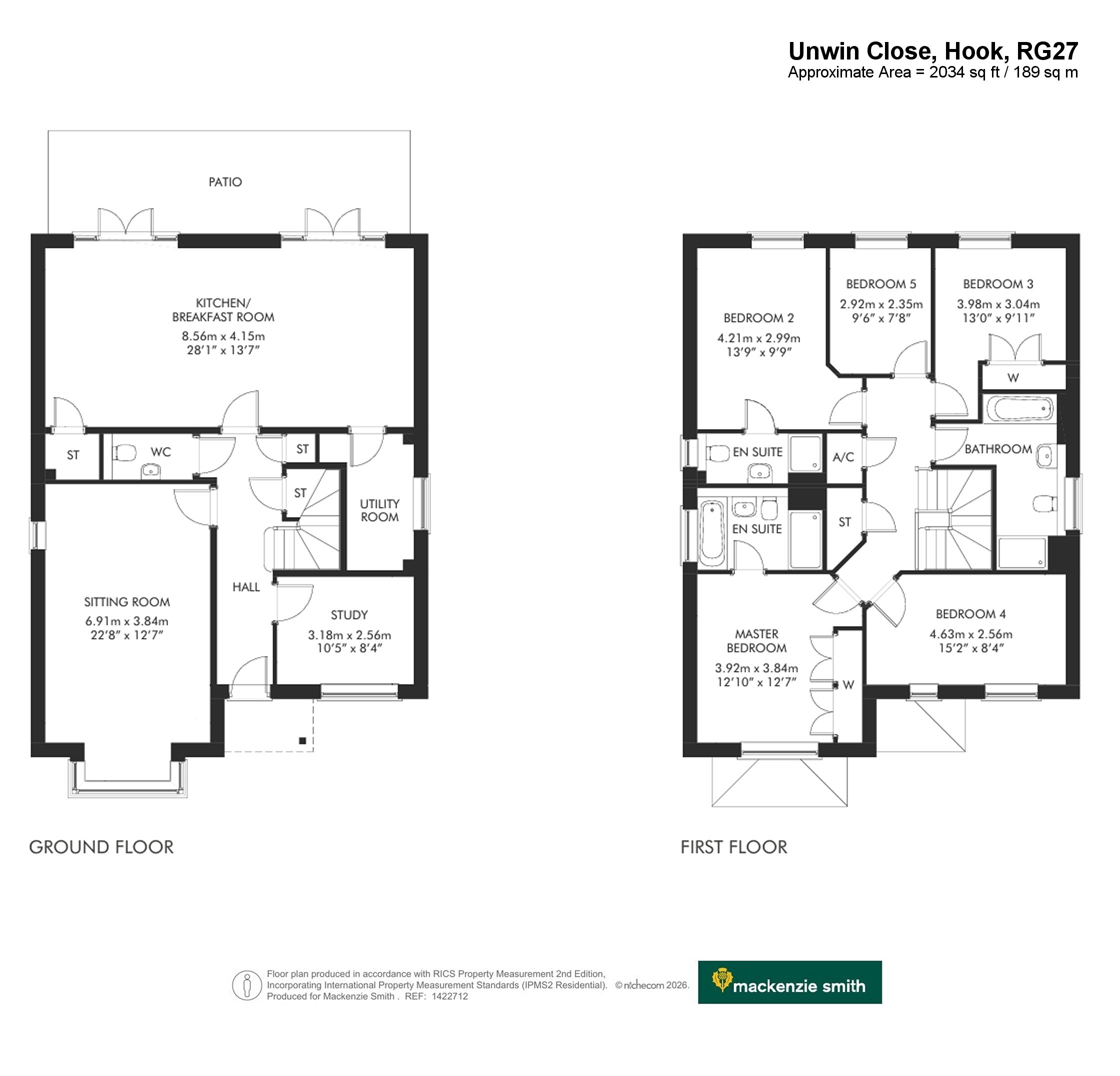13, Unwin Close, Hampshire floorplan