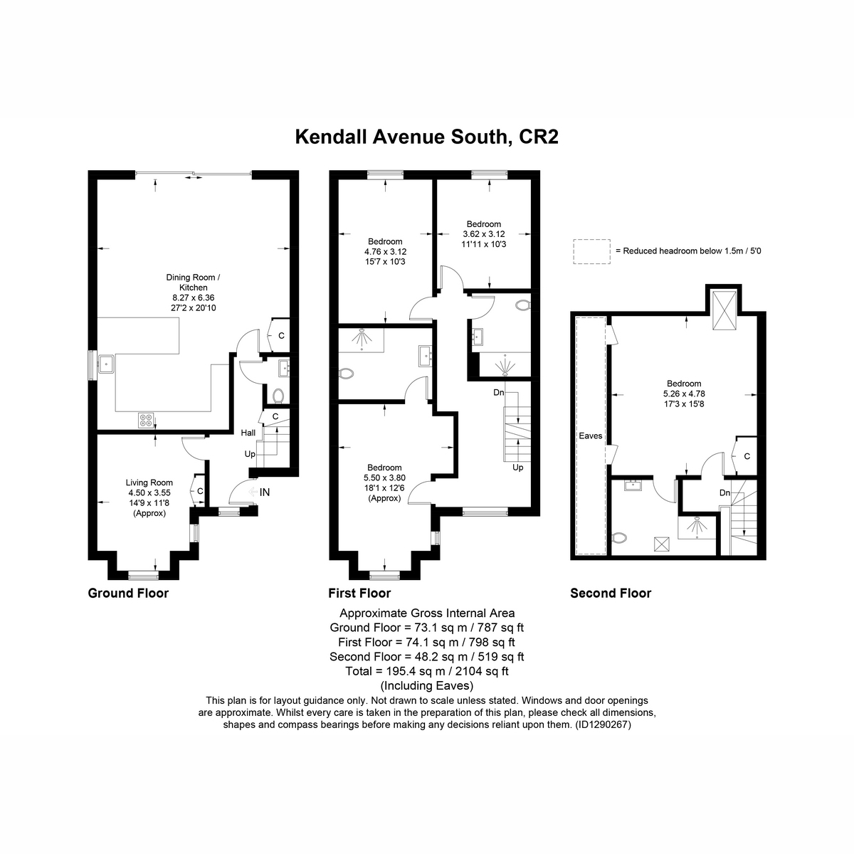 23b, Kendall Avenue South, Sanderstead floorplan
