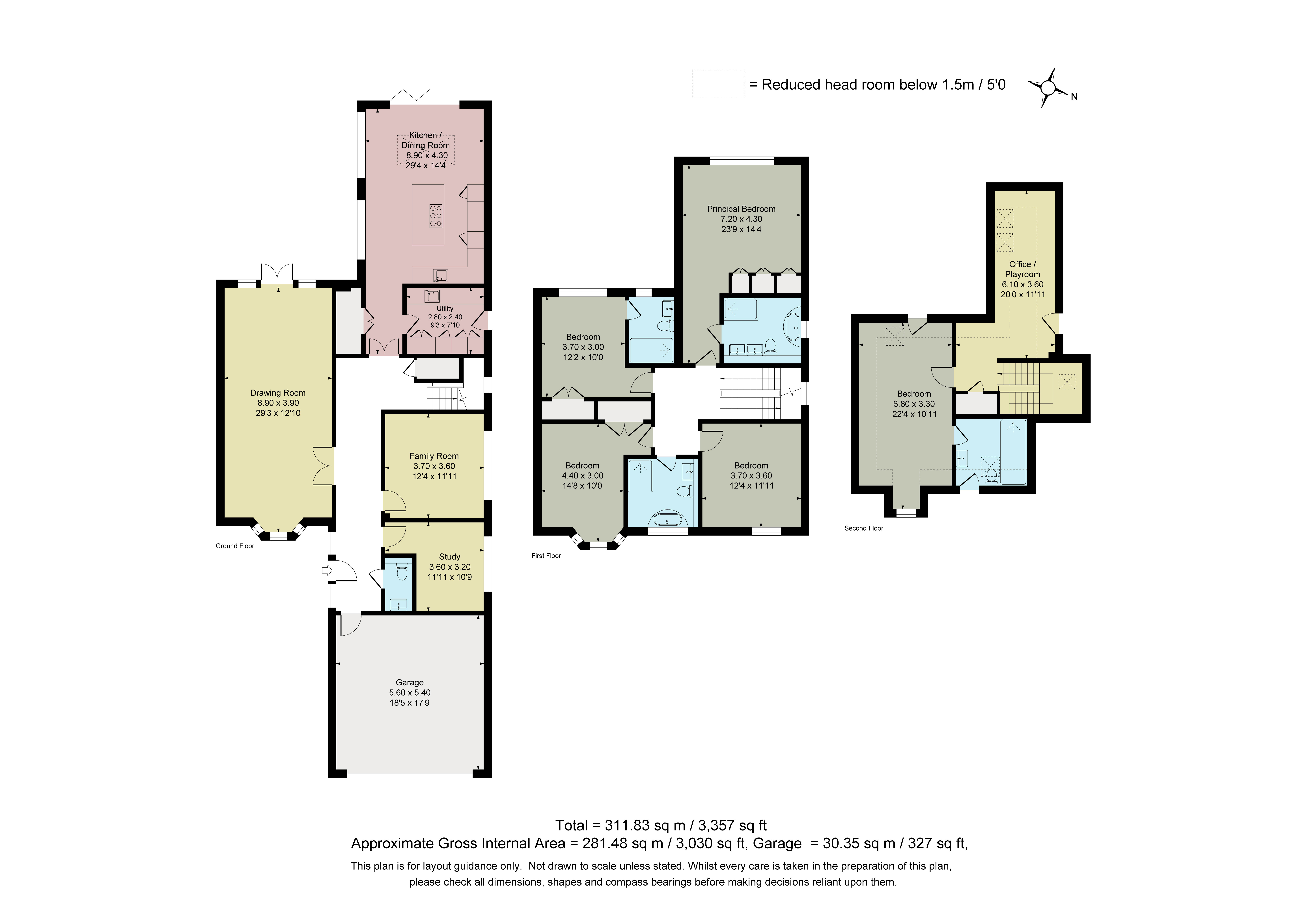 High Meadows,, Leatherhead Road, Leatherhead floorplan