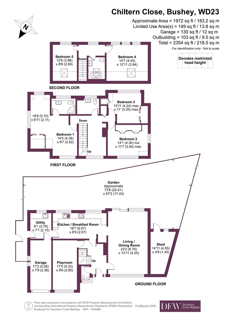 14, Chiltern Close, Bushey floorplan