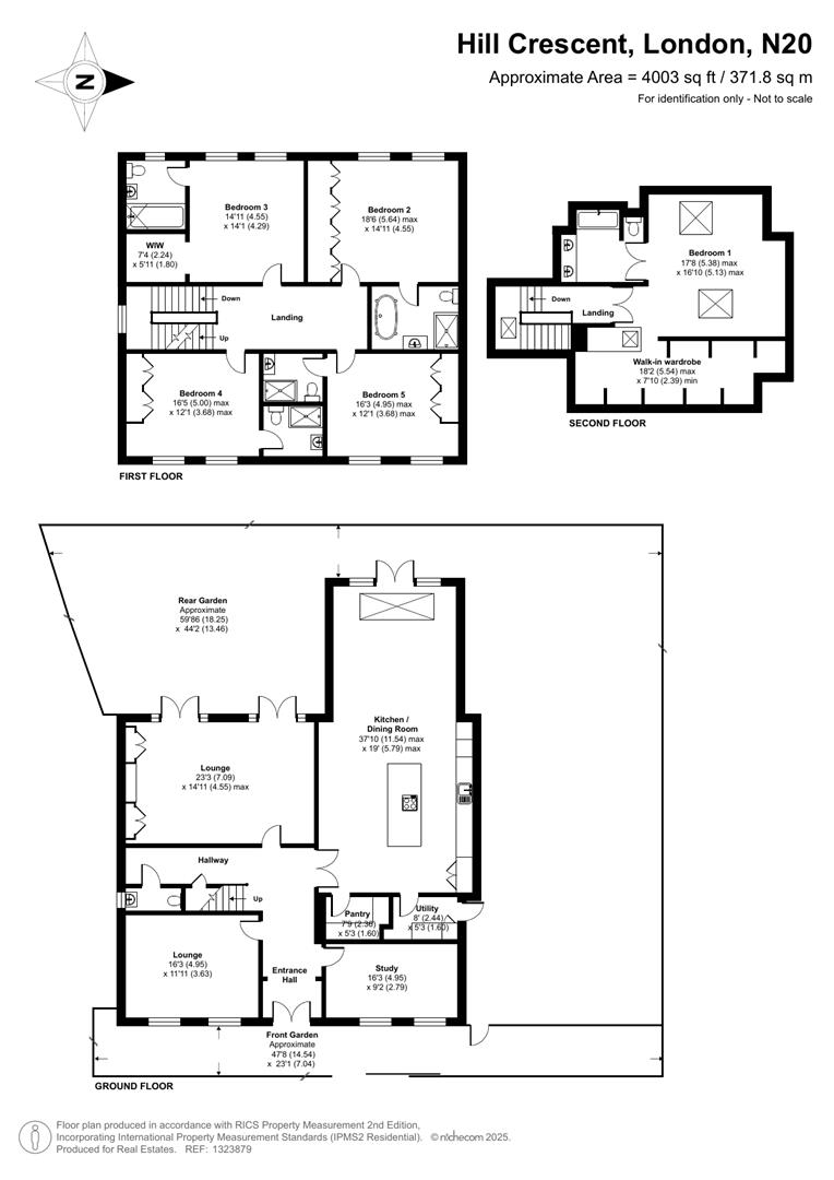 4, Hill Crescent, Totteridge floorplan
