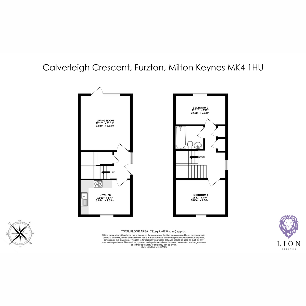 32, Calverleigh Crescent, Milton Keynes floorplan