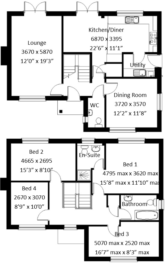 New home, 4 bed detached house for sale in Off Station Road, Long