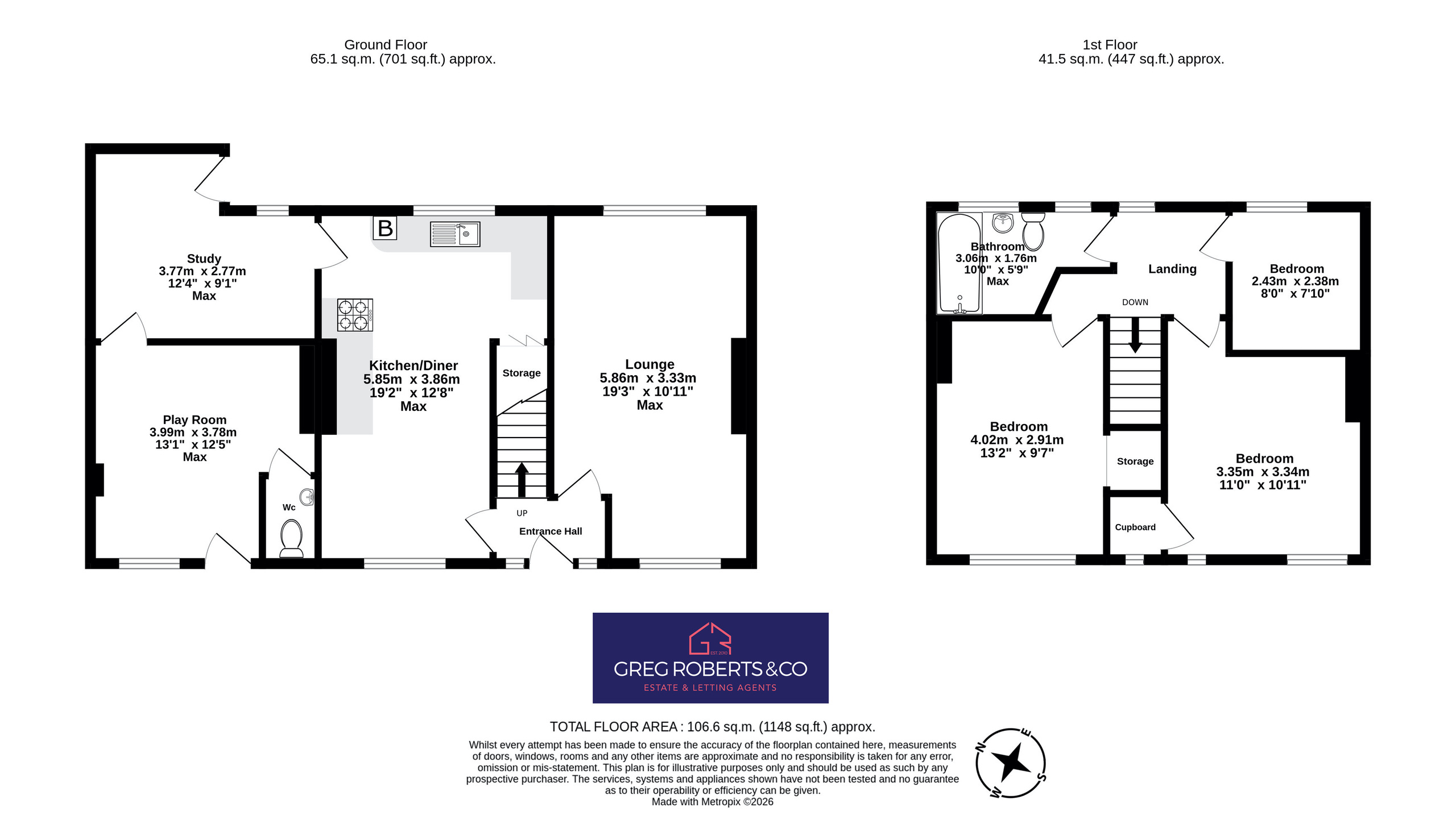 10 Is Fryn, Rhymney floorplan