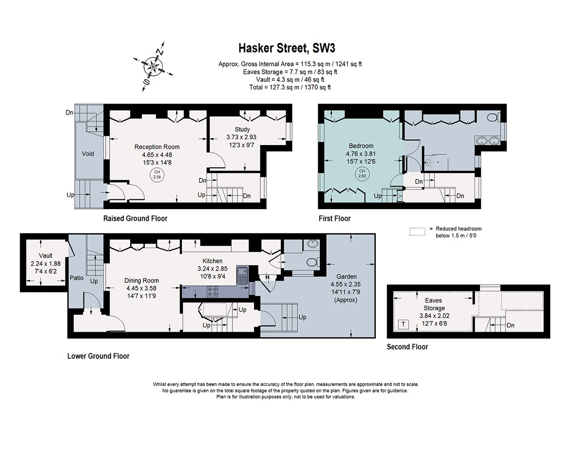 28, Hasker Street, London floorplan