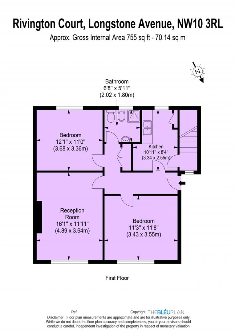 2 Bedrooms Flat to rent in Longstone Avenue, Willesden Junction, London NW10