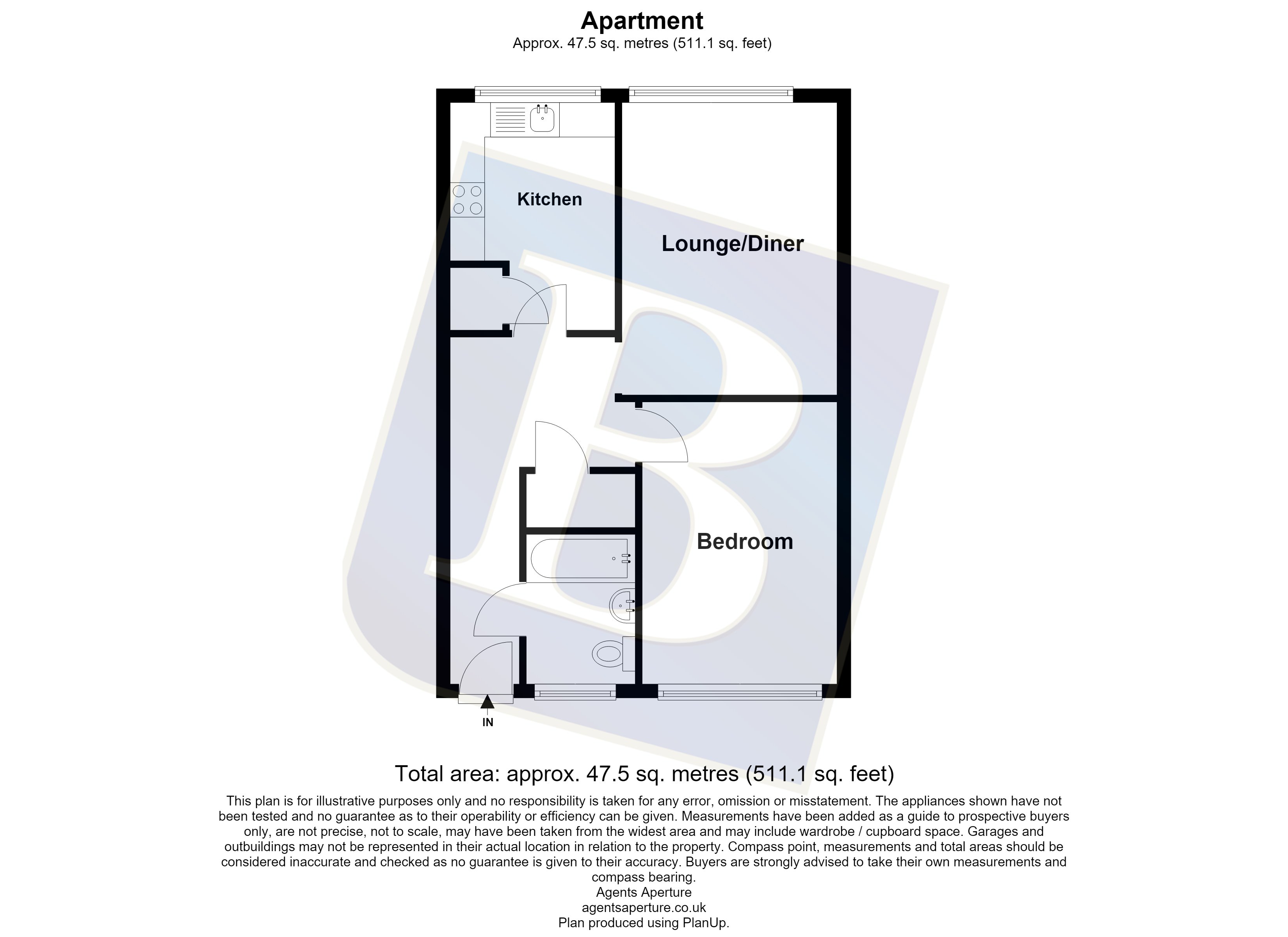 Flat 22,, Neale Court, Hornchurch floorplan