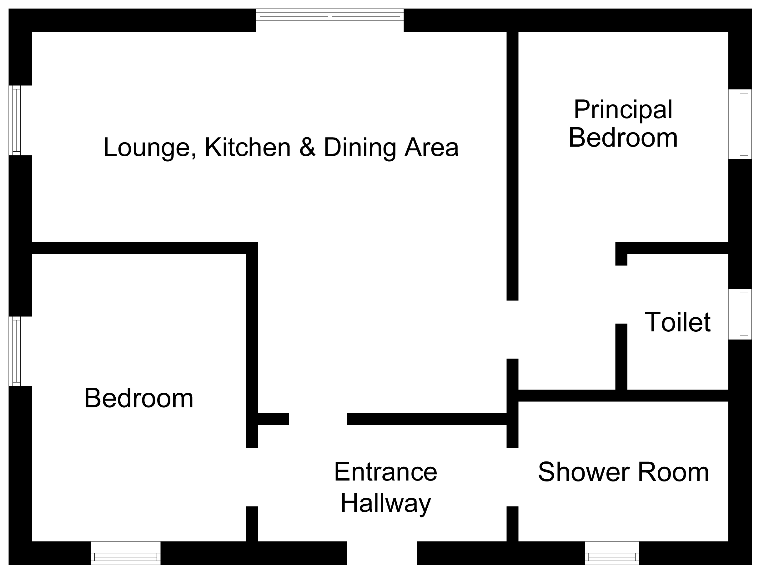 Skerry Cabin , Loch Aweside Chalet Park, Dalavich floorplan