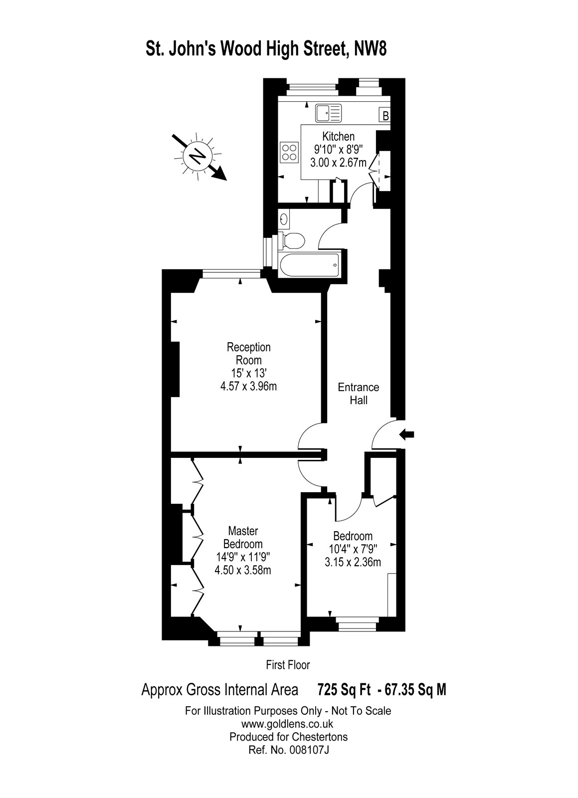 2 Bedrooms Flat to rent in St. Johns Wood High Street, London NW8