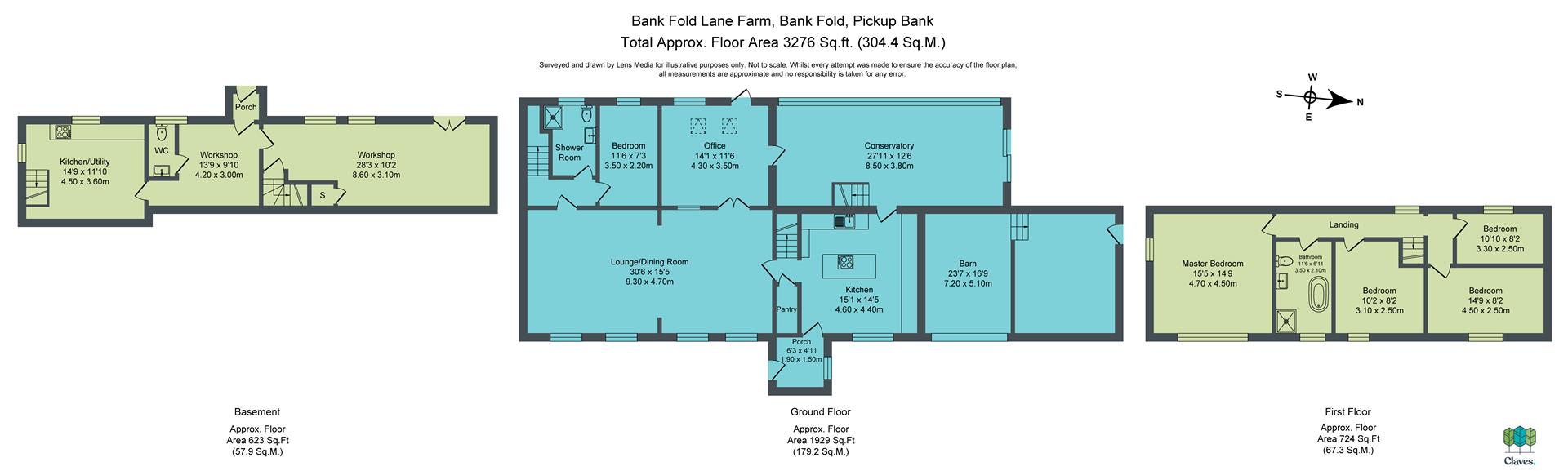 Bank Fold Lane Farm, Bank Fold, Darwen floorplan