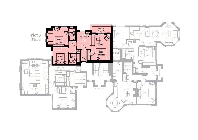 Flat 8 Broom Heights,, Tower Road, Surrey floorplan