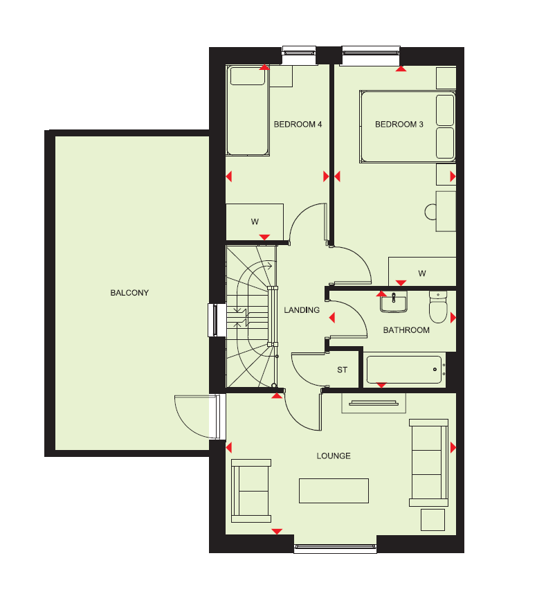 H874586, Mill Lane, Swindon floorplan