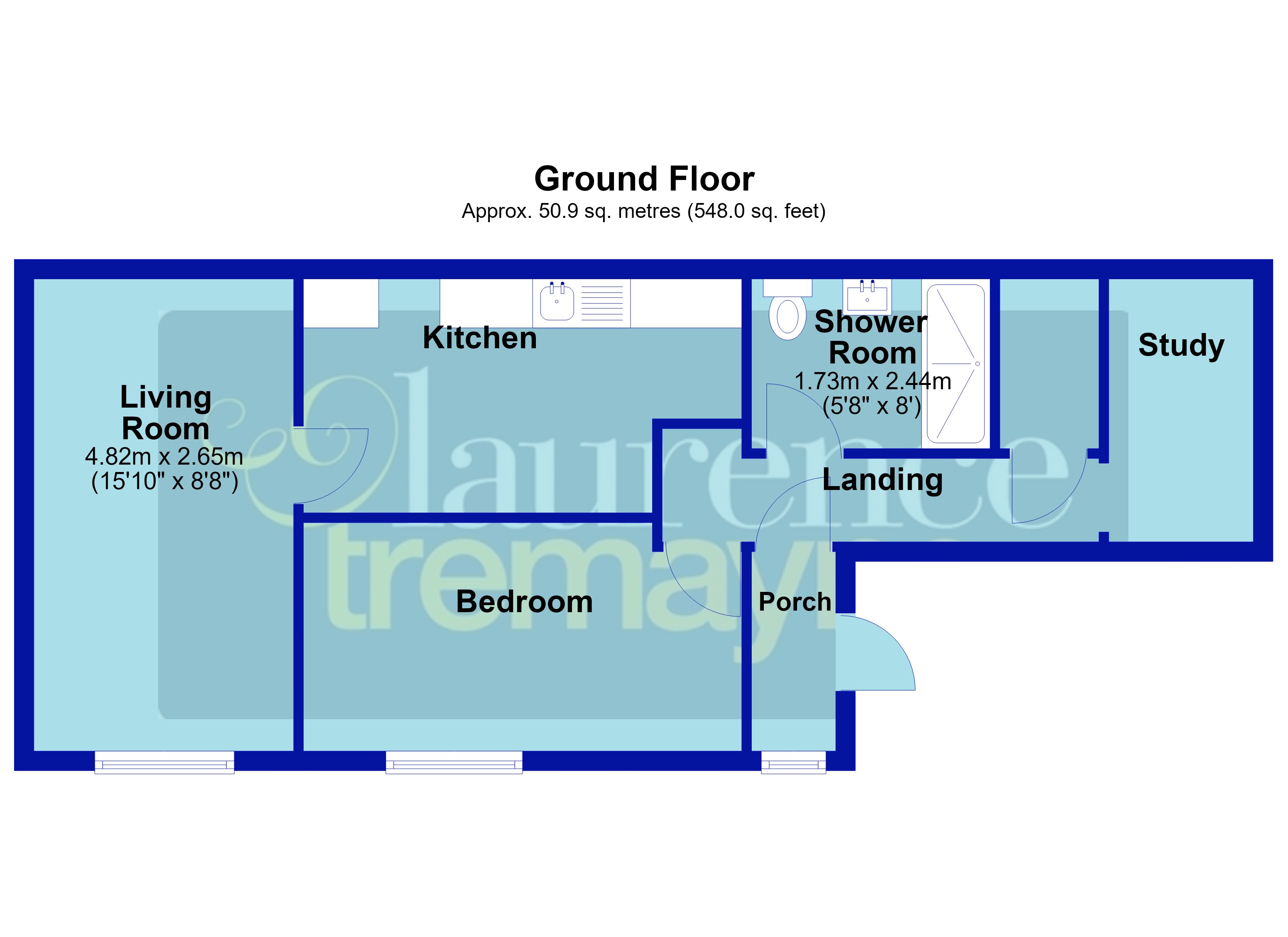 Flat 1,, Wardens Lodge, DAVENTRY floorplan