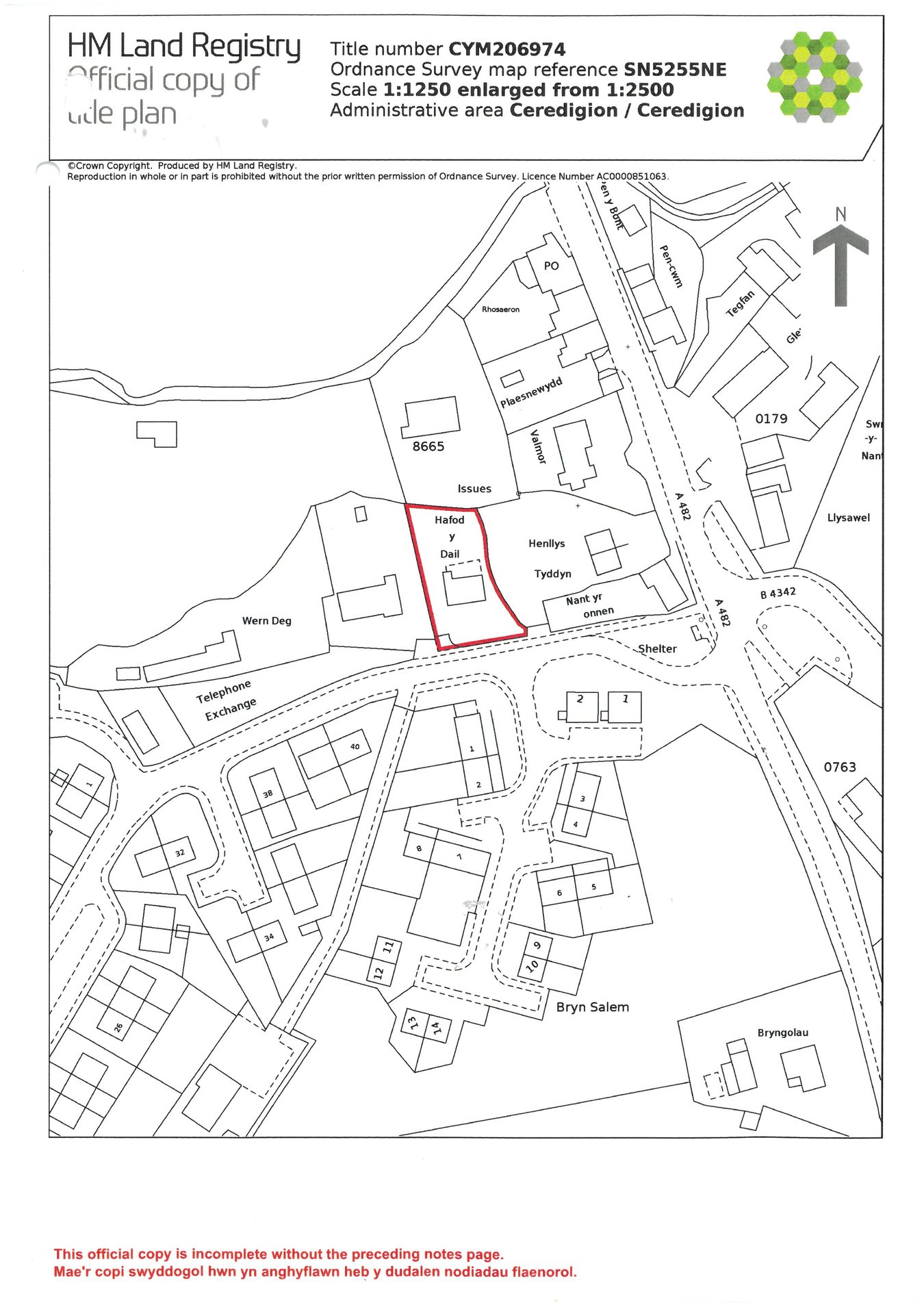 Hafod Y Dail, Bro Henllys,, Felinfach, Lampeter floorplan