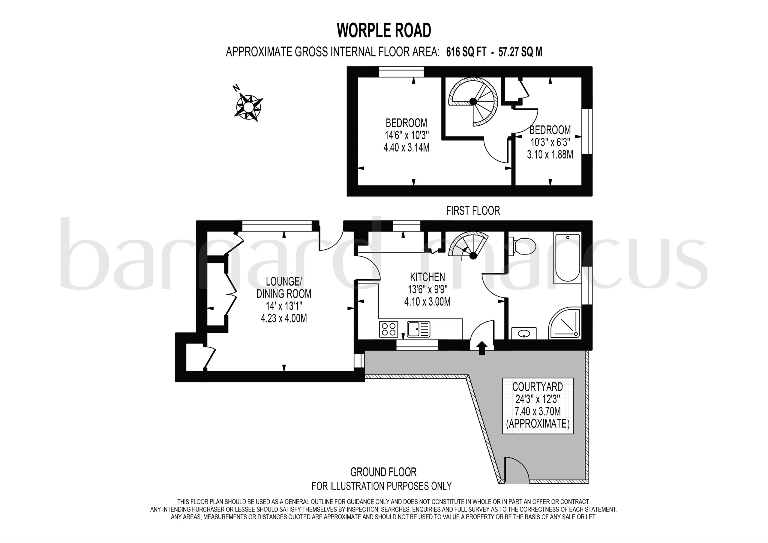 2 Bedrooms Flat for sale in Worple Road, Epsom KT18