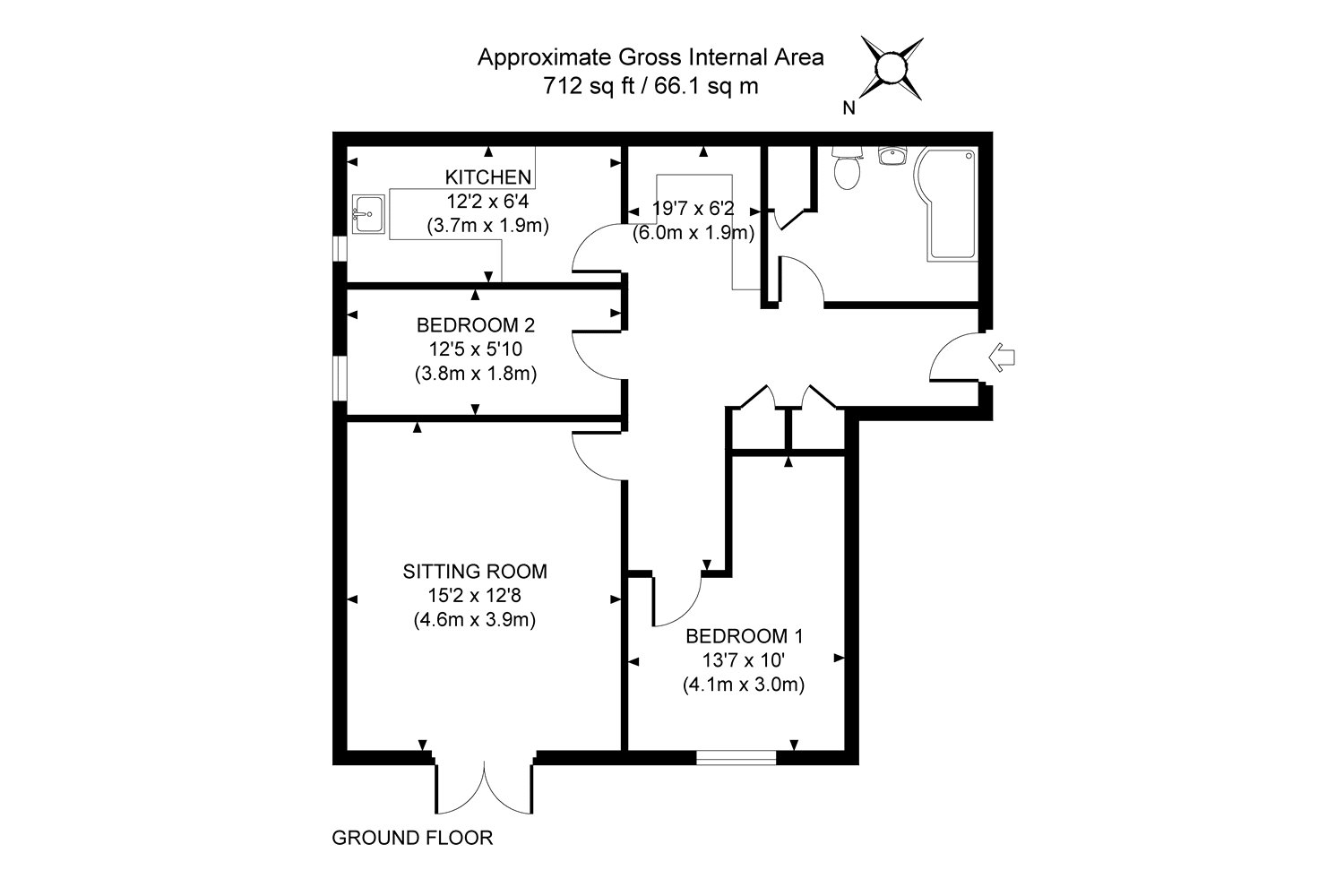 2 Bedrooms Flat for sale in Woking, Surrey GU21