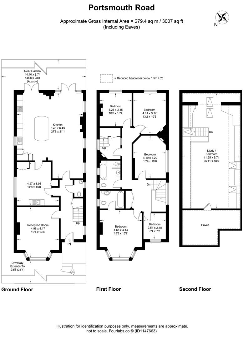 Birchdale, 19, Portsmouth Road, Thames Ditton floorplan