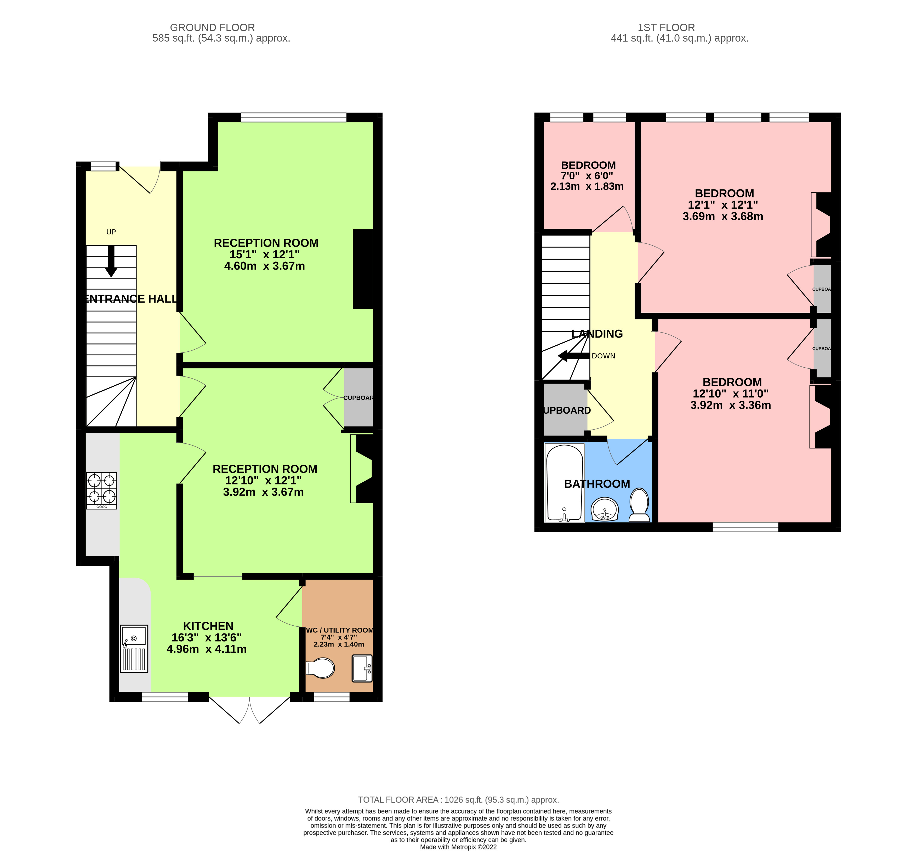 77, Morley Hill, Middlesex floorplan