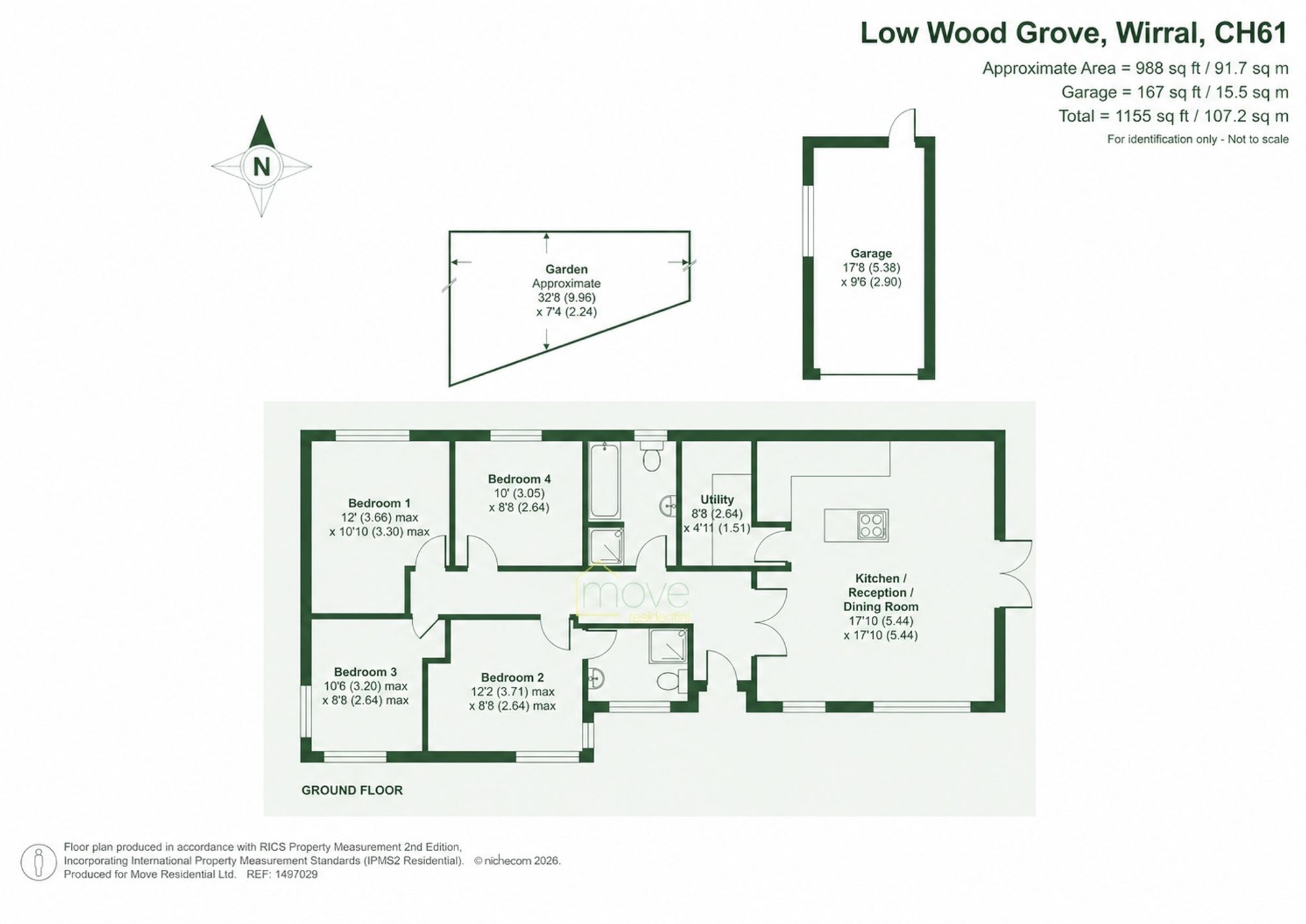 2 Low Wood Grove, Wirral floorplan