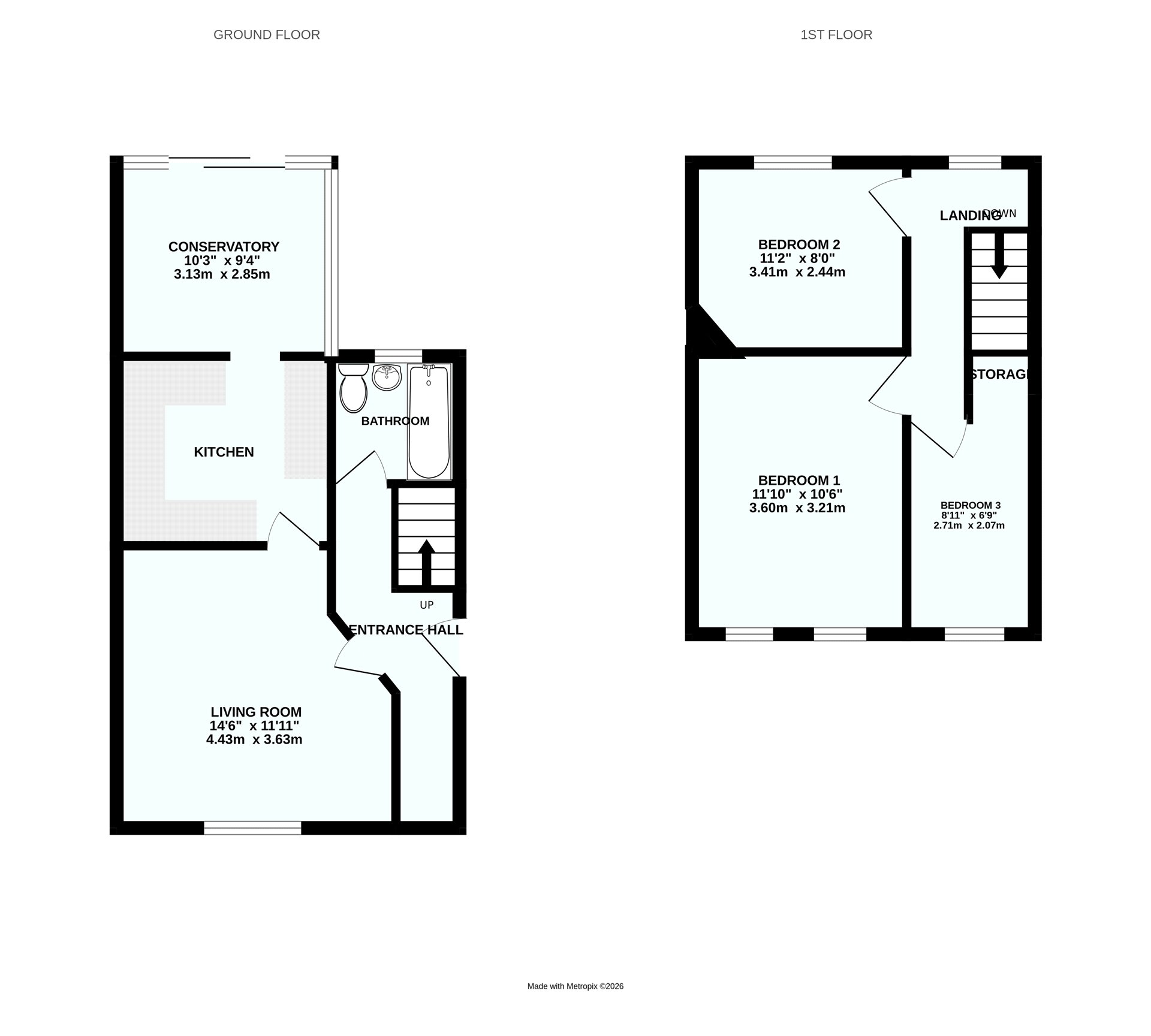 55, Hawthorn Road, Exeter floorplan