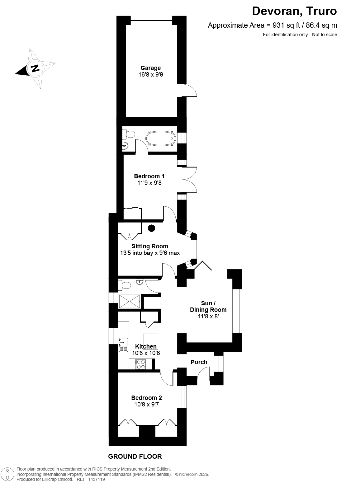 Curlew Lodge, Truro floorplan
