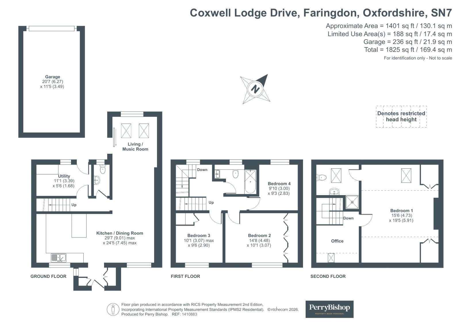 1, Coxwell Lodge Drive, Oxfordshire floorplan