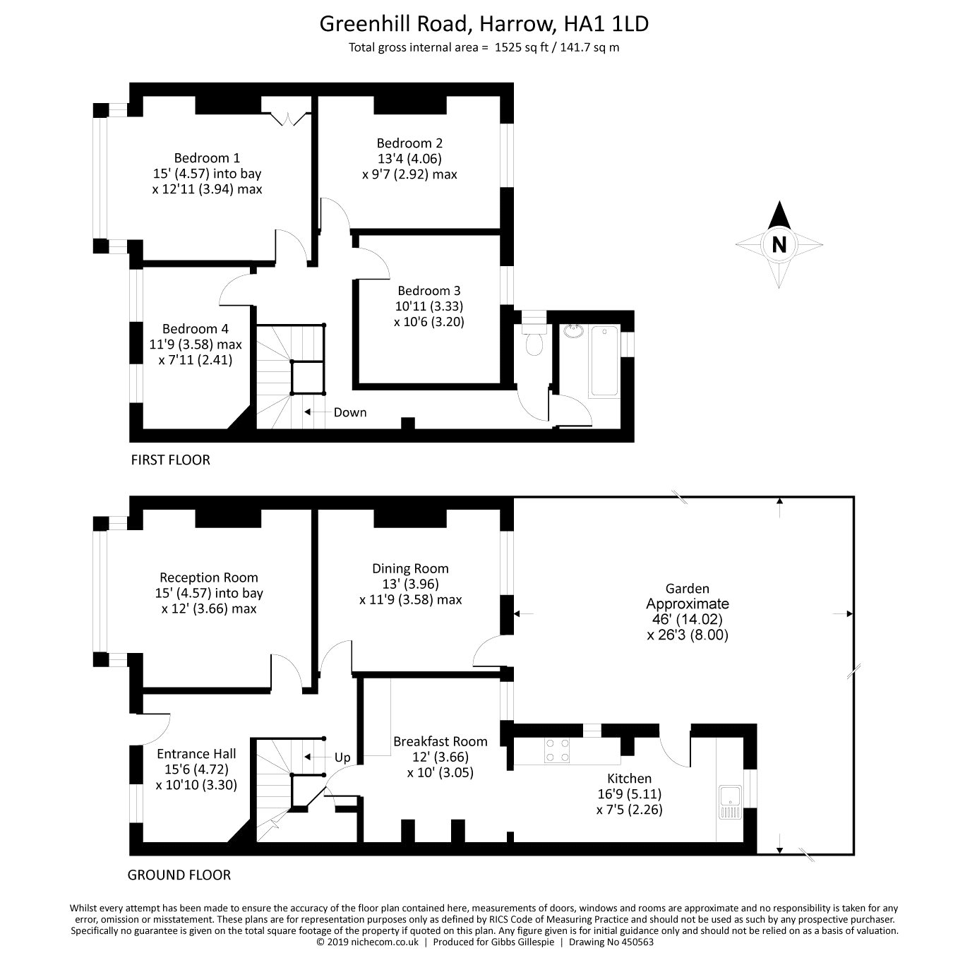 4 Bedrooms Terraced house for sale in Greenhill Road, Harrow, Middlesex HA1