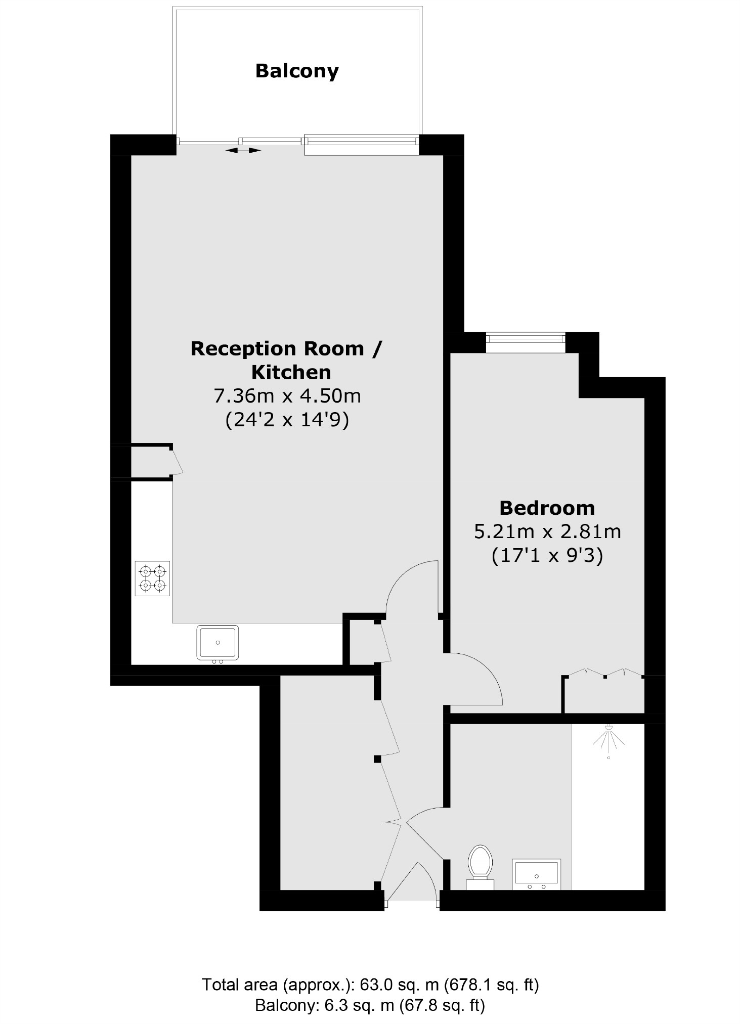 C23, Lighterman Towers, 1, Harbour Avenue, London floorplan
