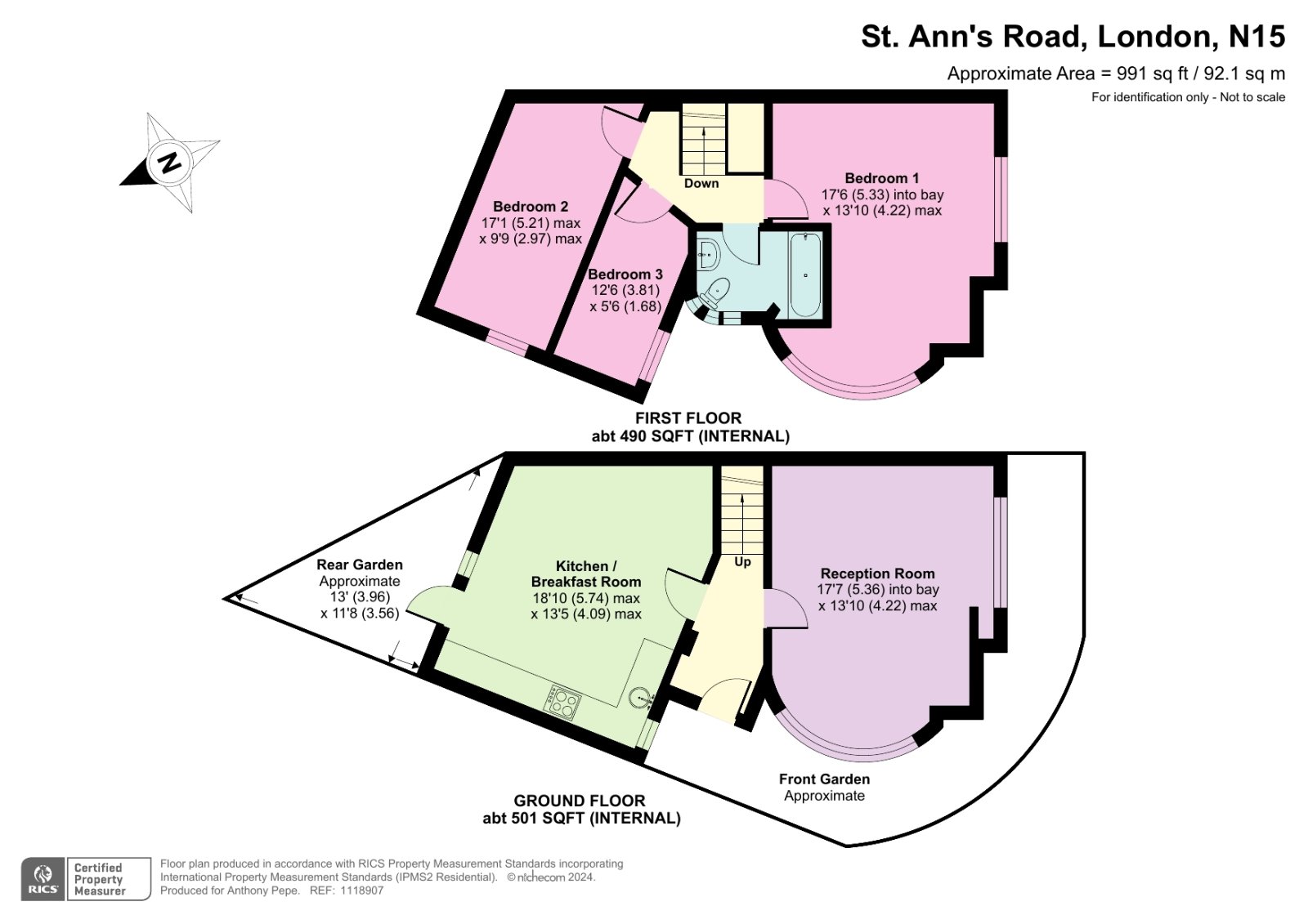 St. Ann's Road, London floorplan