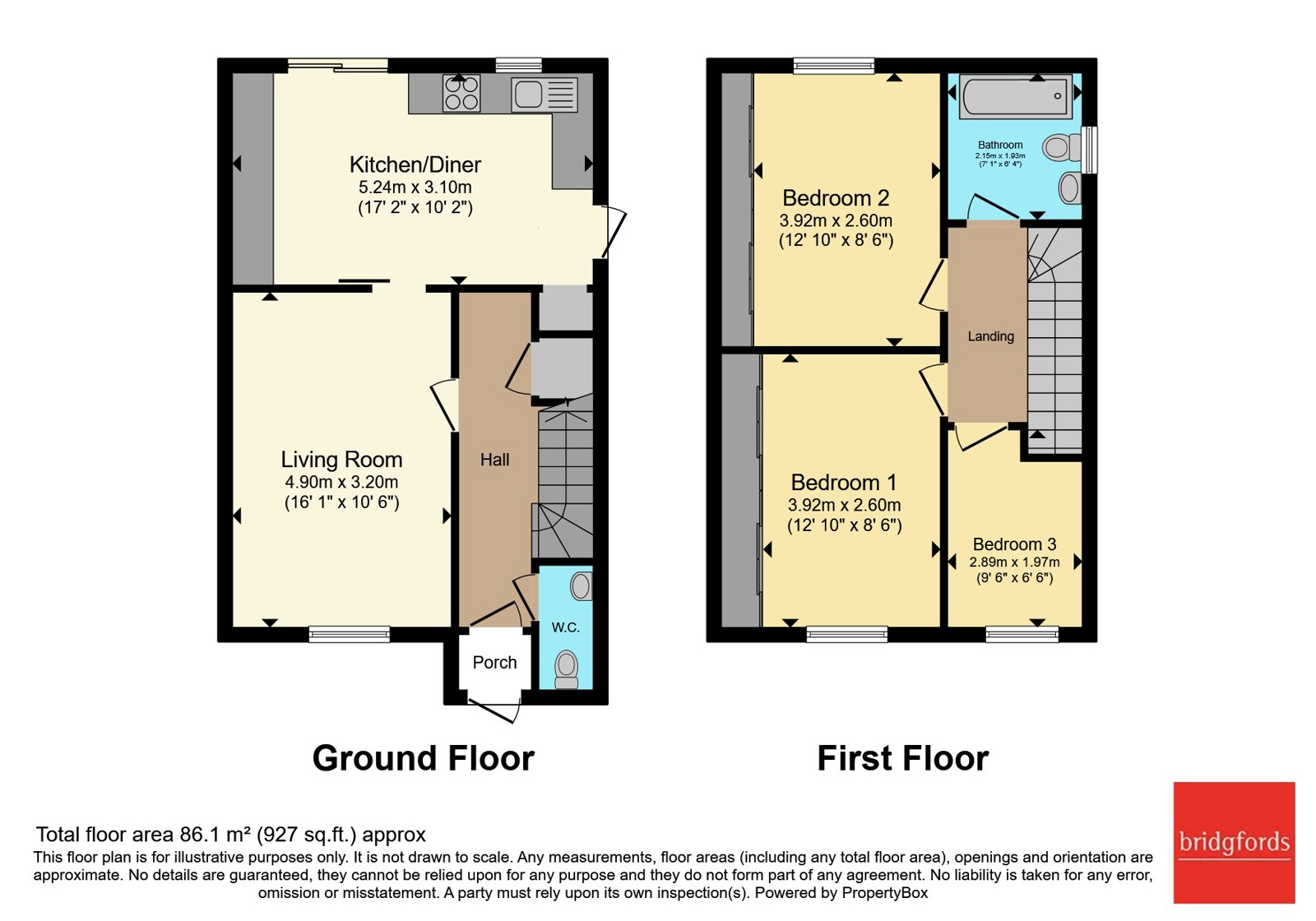 13, Green Road, Staffordshire floorplan