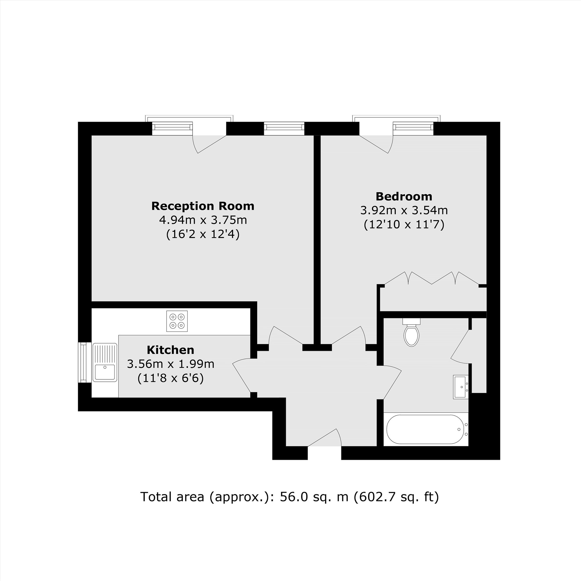 Flat 16, Sofia Court, Issa Road, Hounslow floorplan
