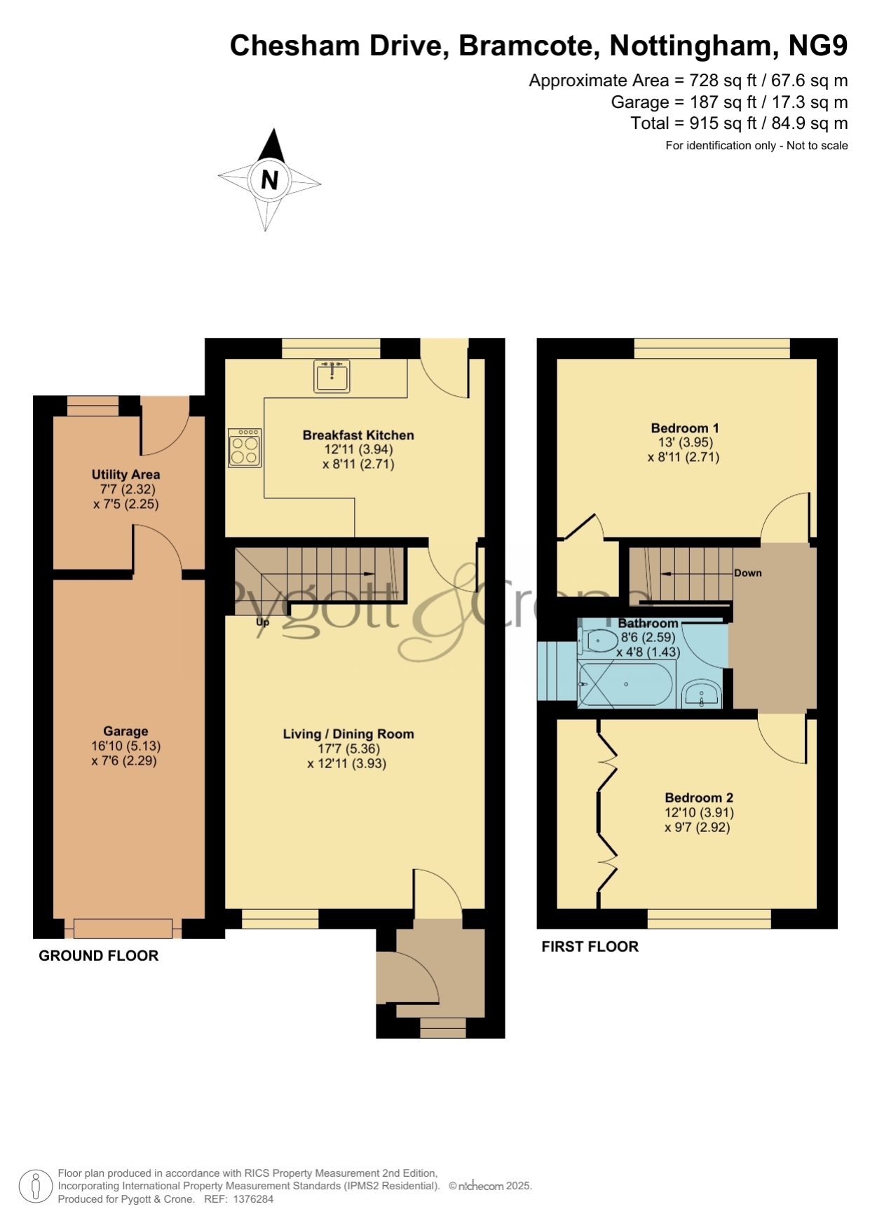 45, Chesham Drive, Nottingham floorplan