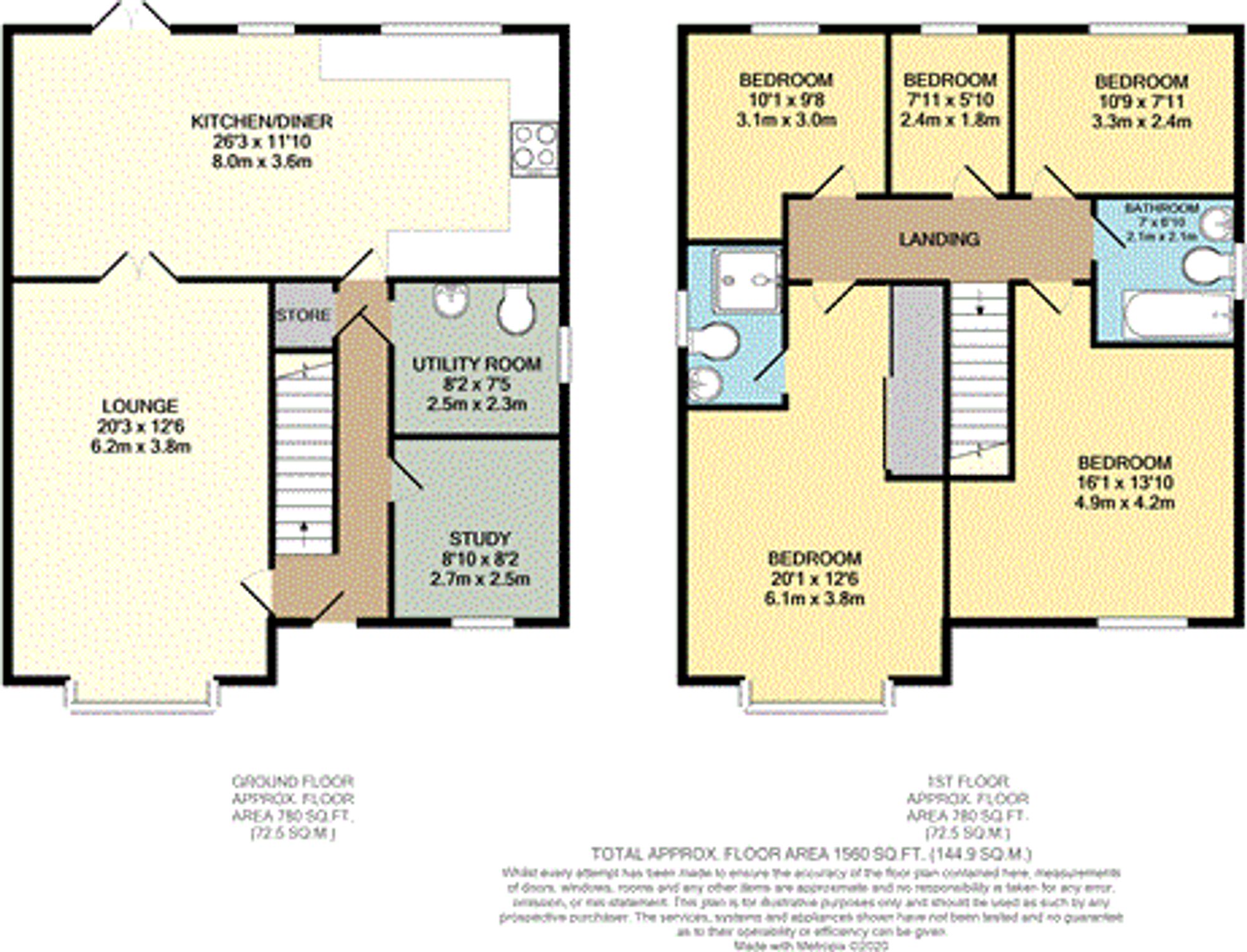 21, Tilia Green, Telford floorplan
