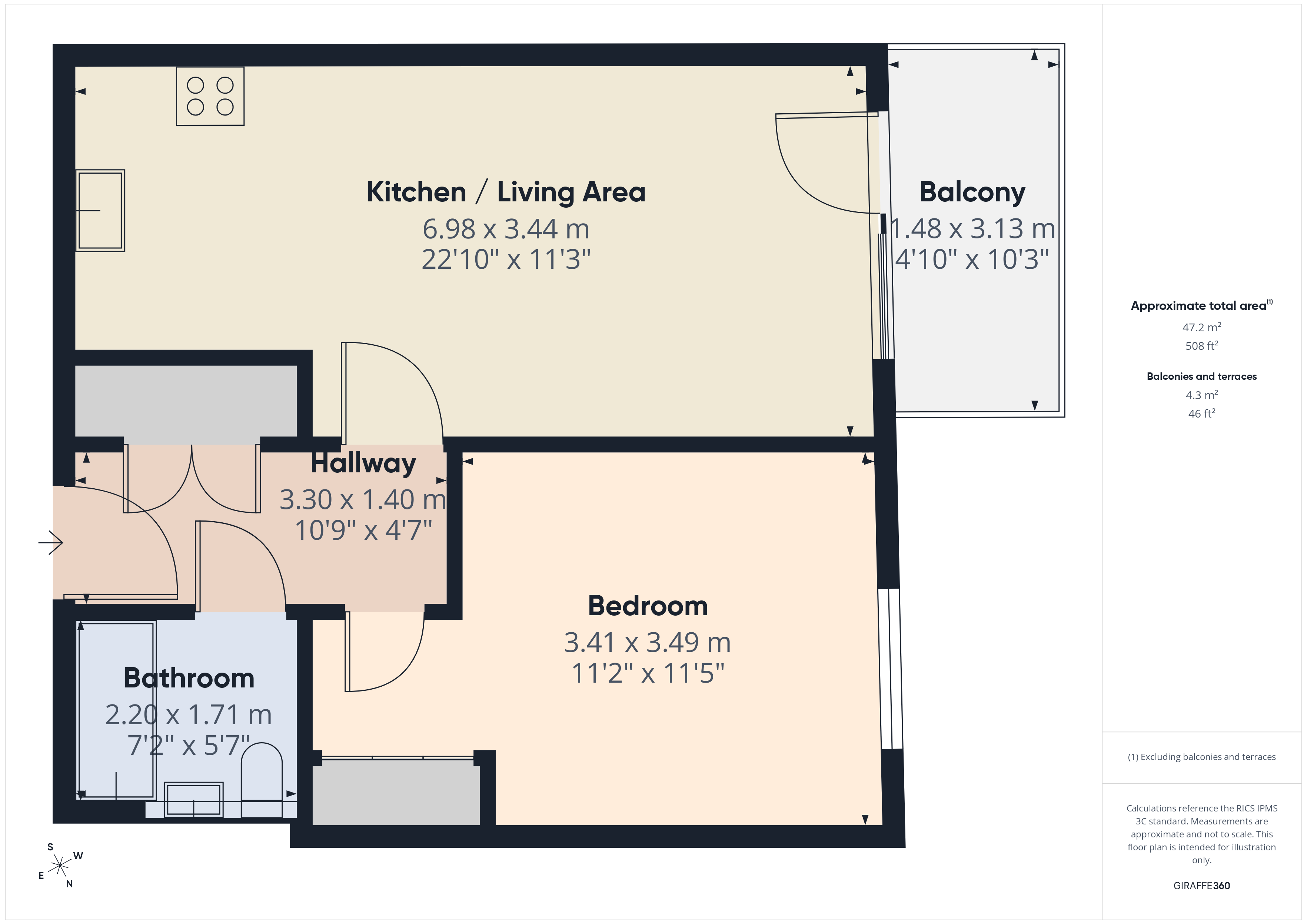 1, Bennett Court, 2, Pitcher Lane, Surrey floorplan