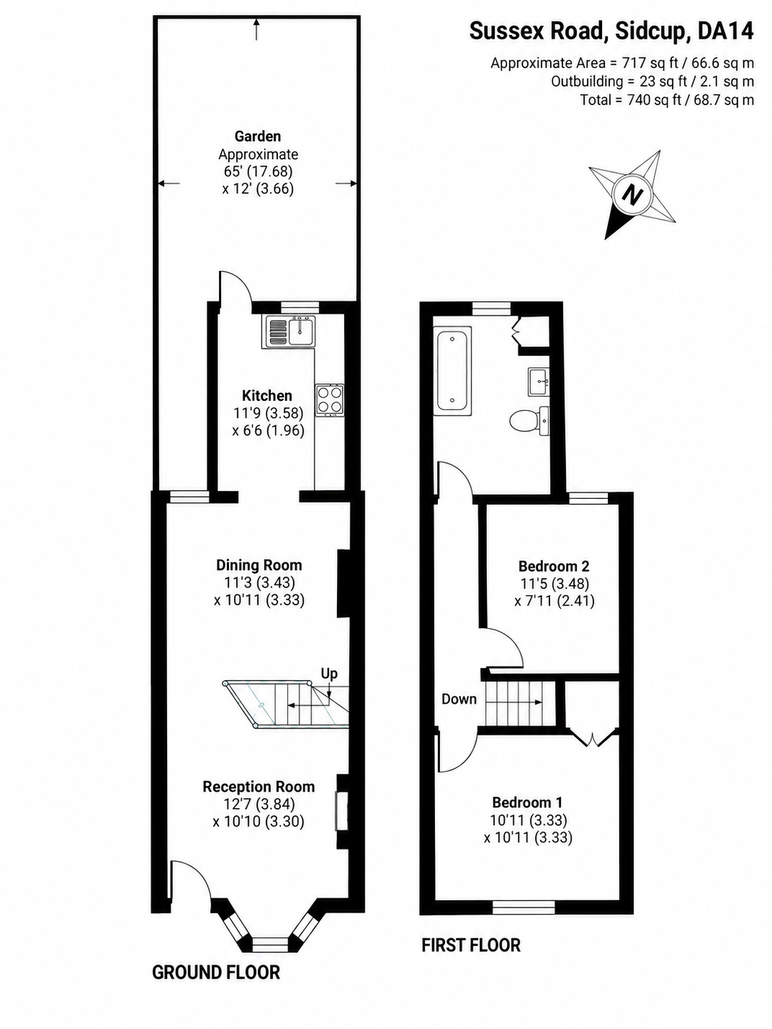 4, Sussex Road, Sidcup floorplan