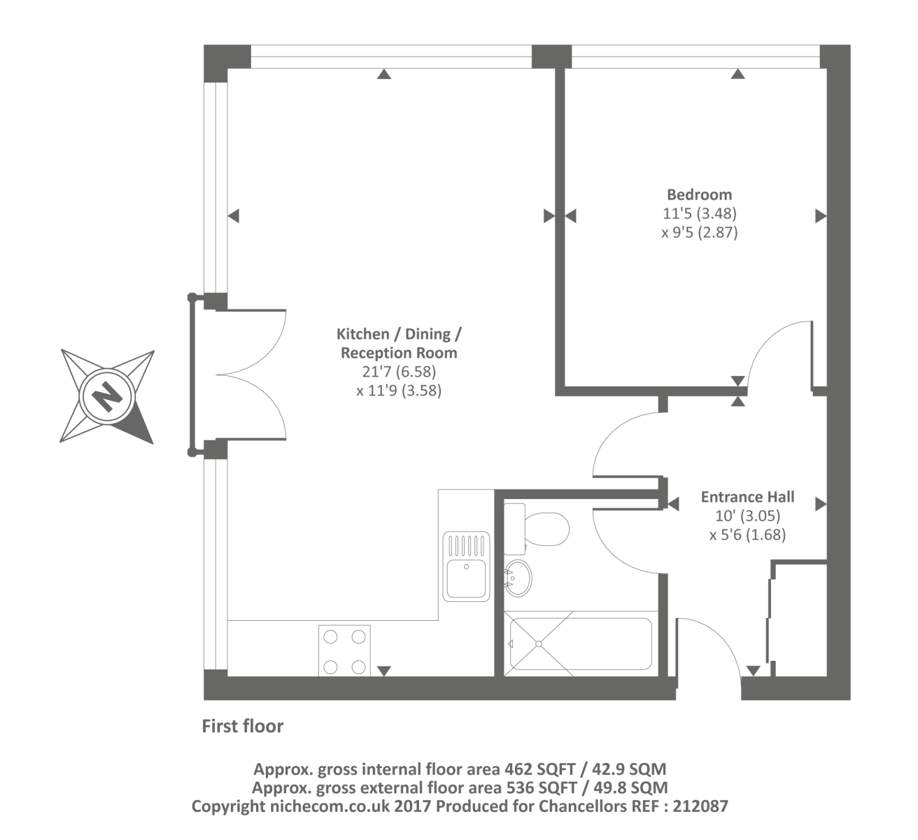 Flat 13 Kian Court, Kian Court, Witney floorplan