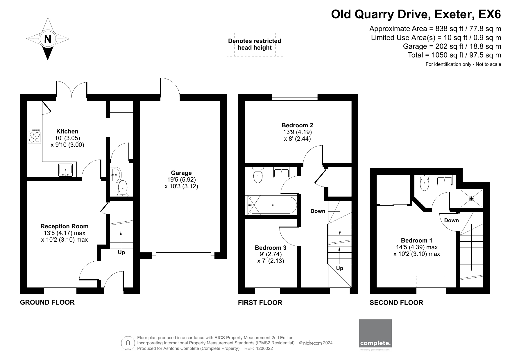 Old Quarry Drive, Exminster EX6, 3 bedroom end terrace house for sale