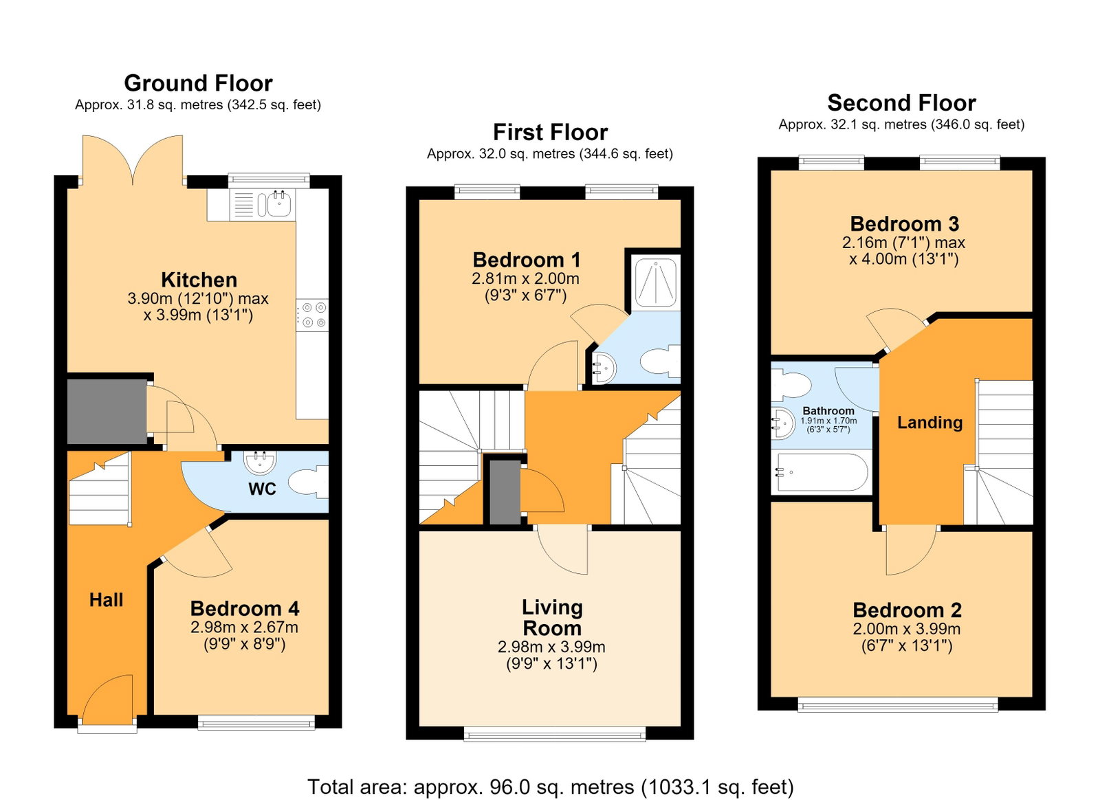 91, Rhodfa Ieuan, Cardiff floorplan